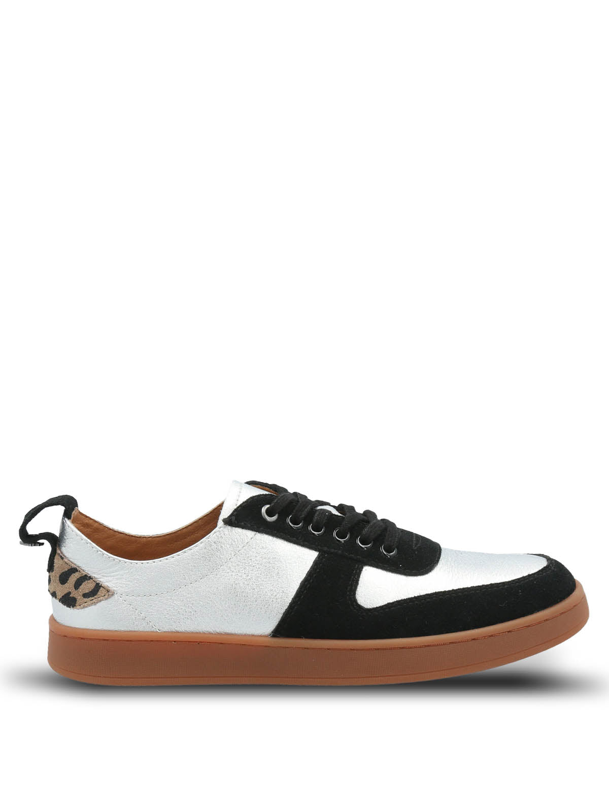 Zapatilla Cuero Mujer Lilem Metalizado