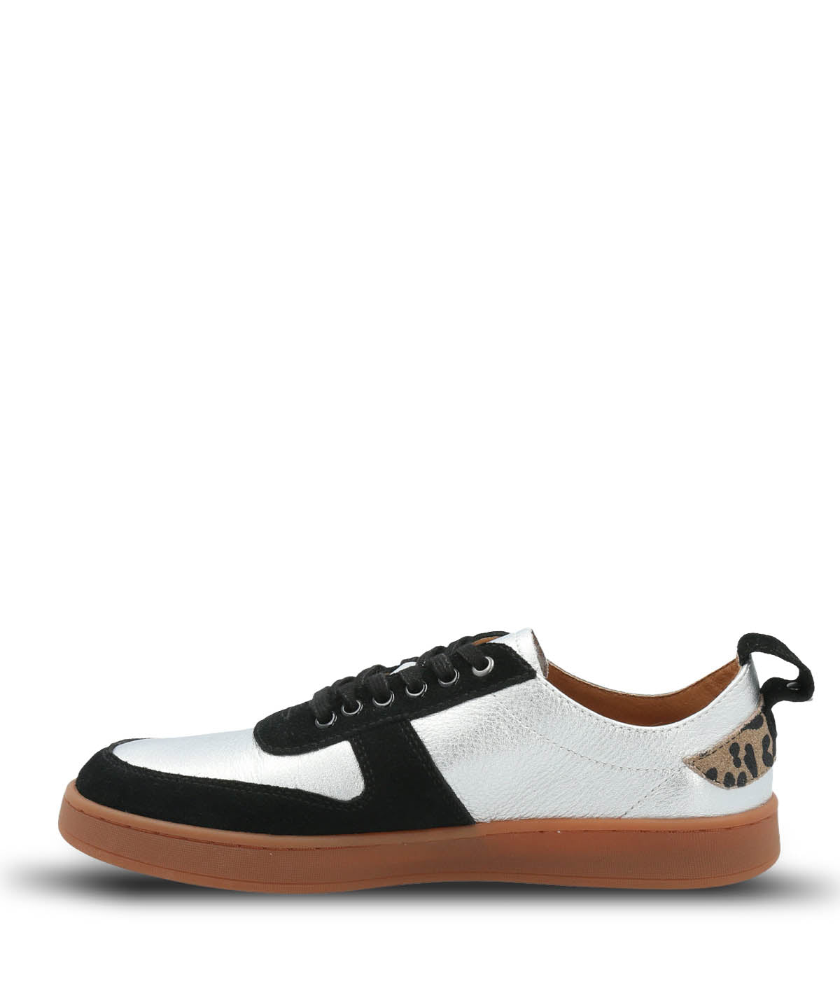 Zapatilla Cuero Mujer Lilem Metalizado