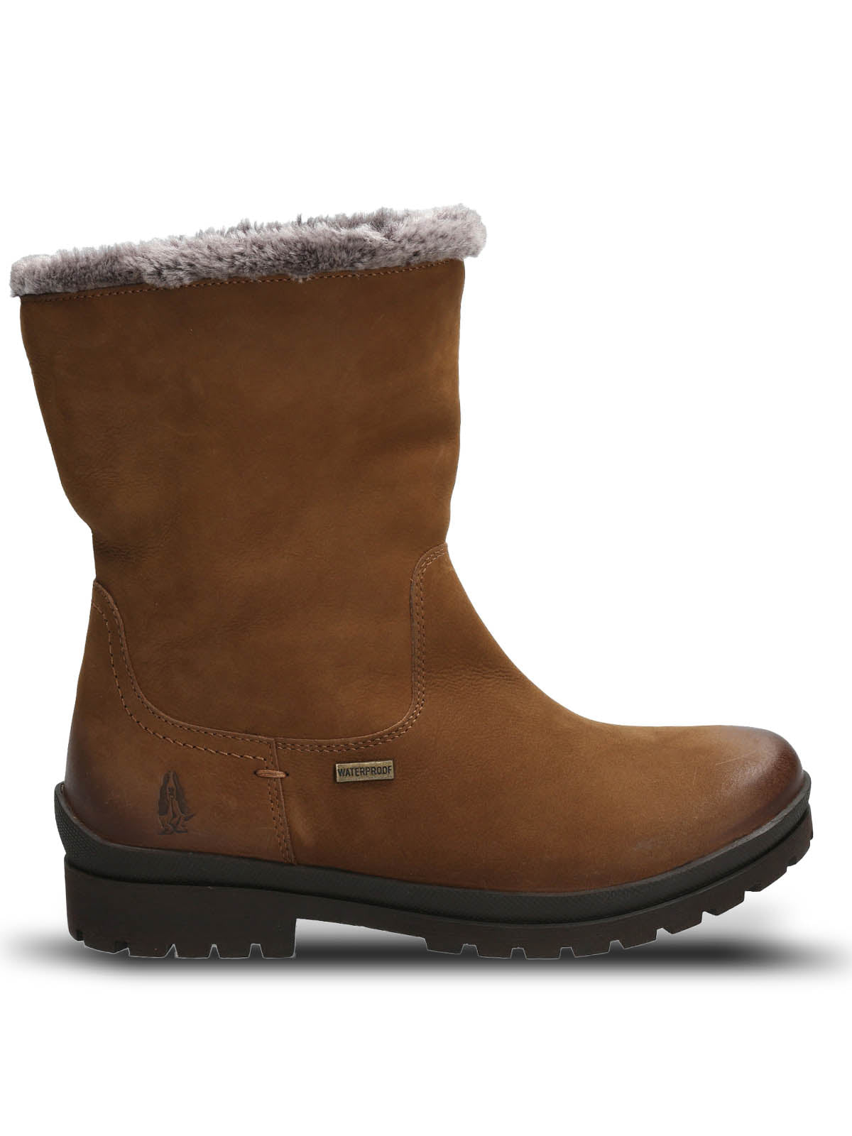 Bota Cuero Mujer Russell Café