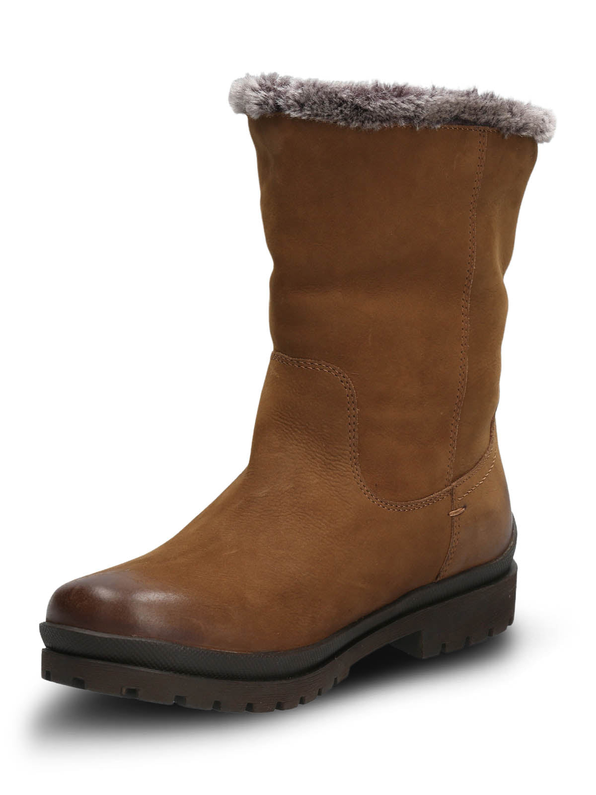 Bota Cuero Mujer Russell Café