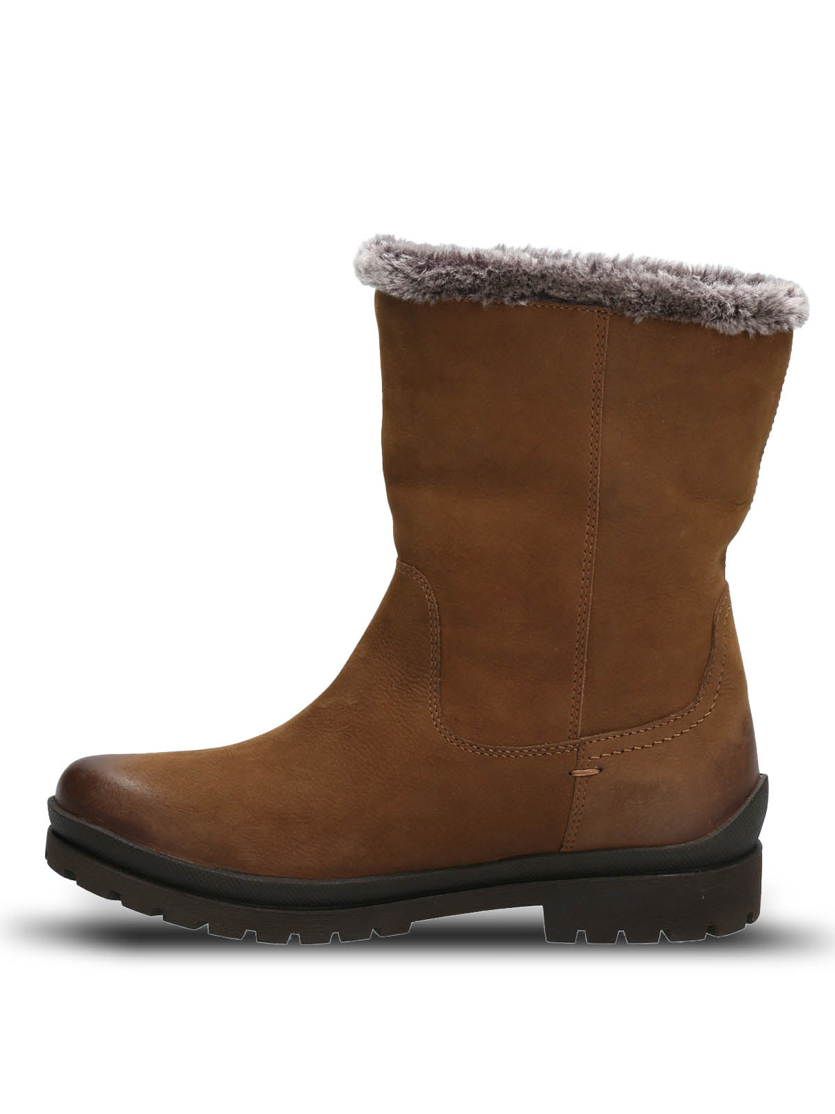 Bota Cuero Mujer Russell Café