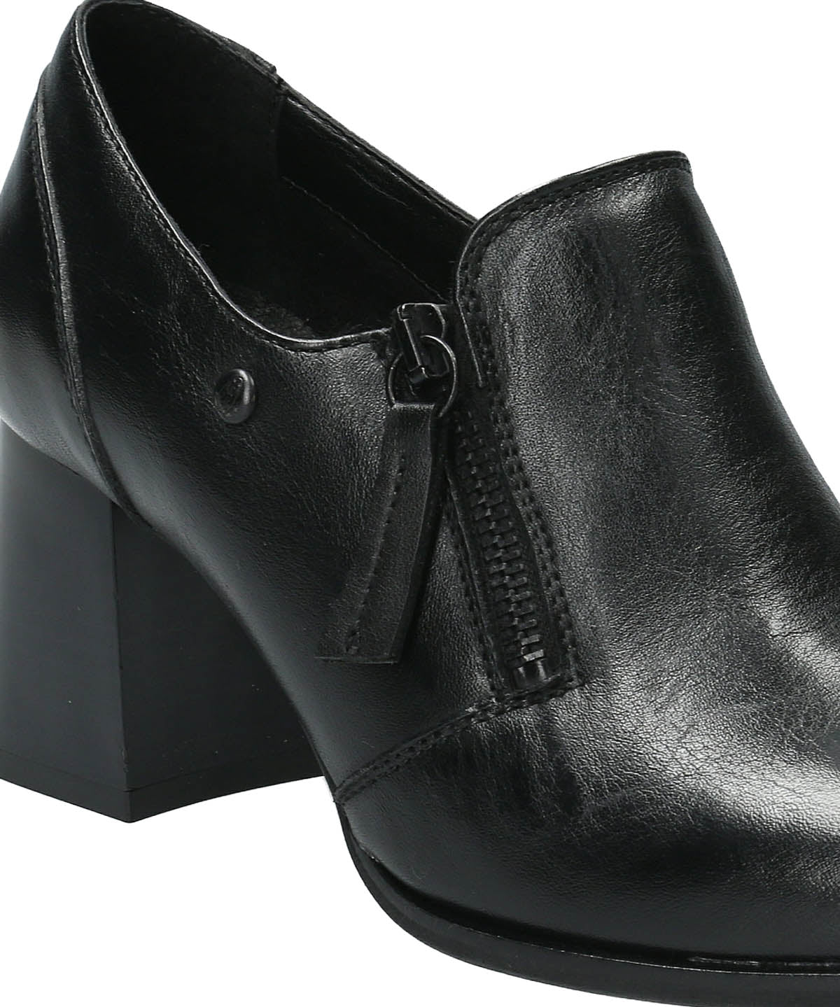Zapato Cuero Mujer Pomell Negro