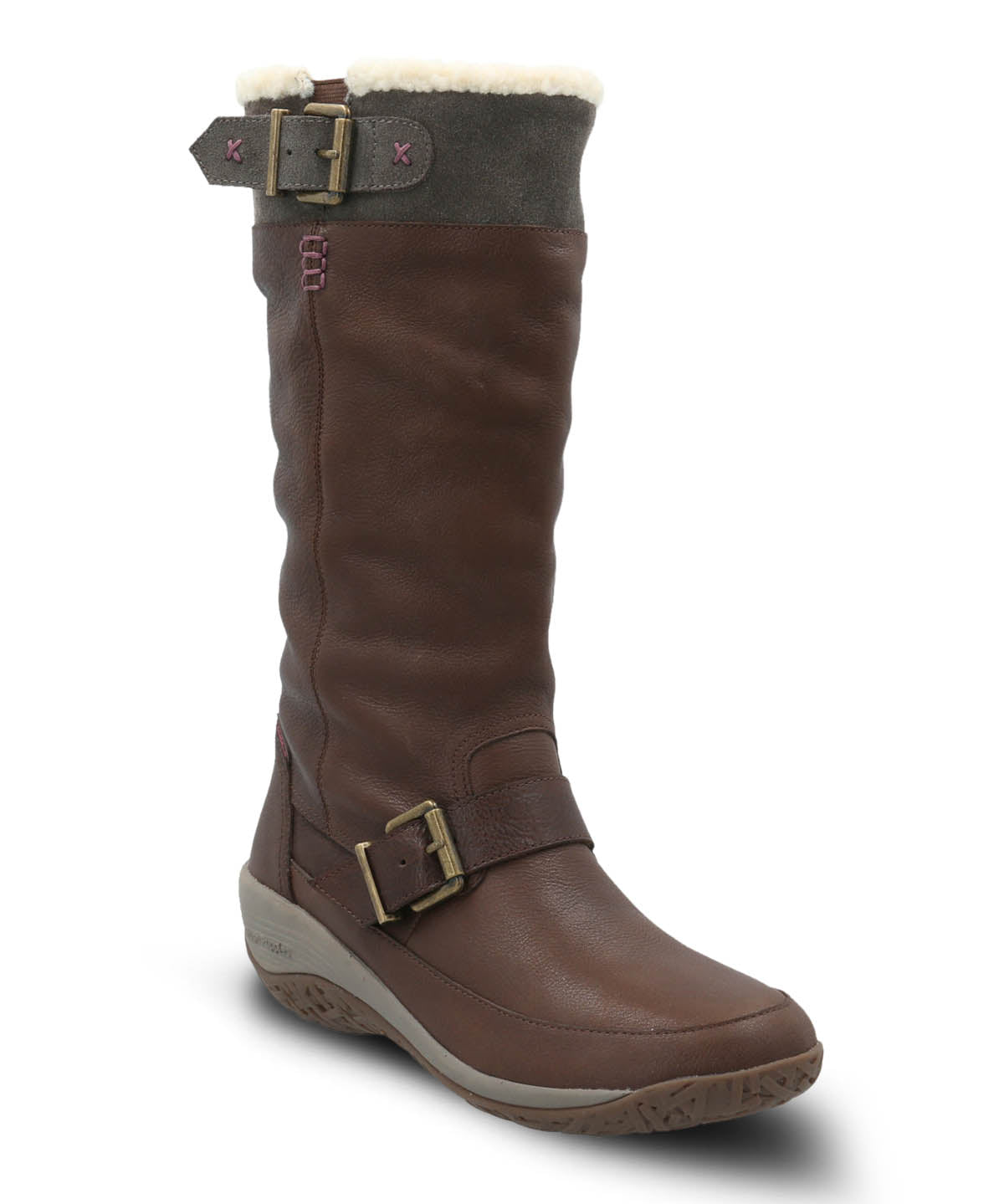 Bota Cuero Mujer Moma Café