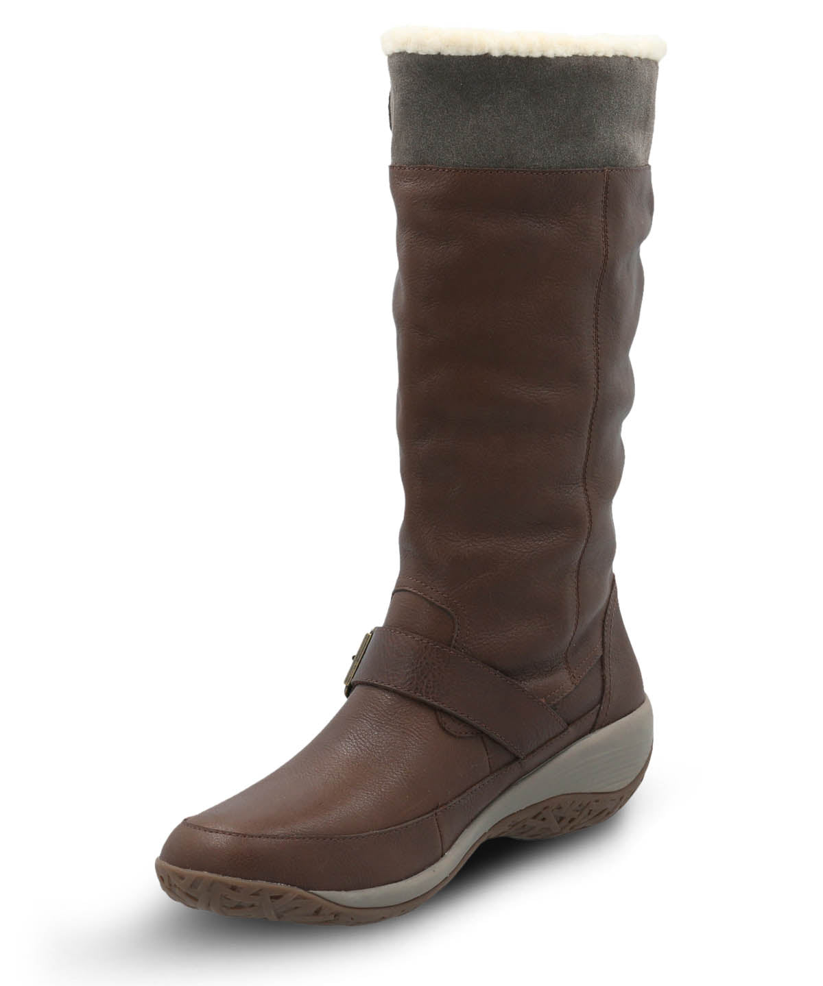 Bota Cuero Mujer Moma Café