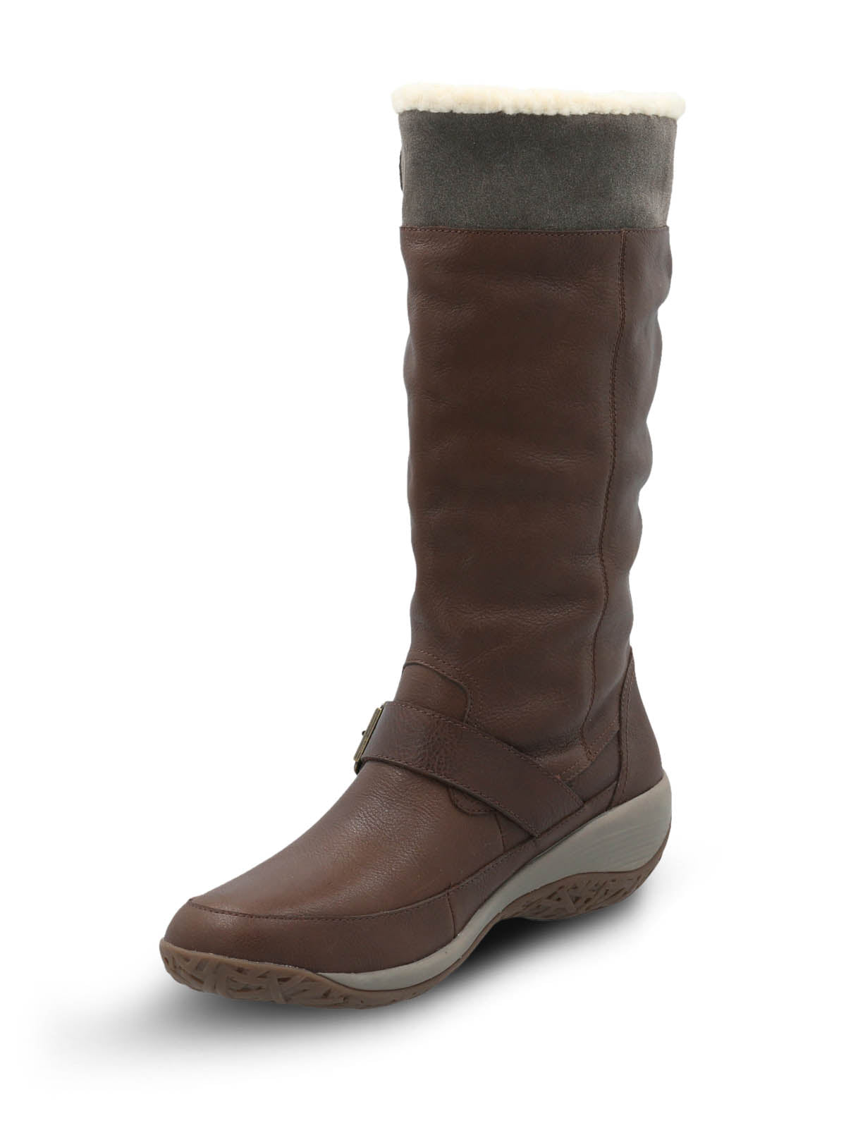 Bota Cuero Mujer Moma Café