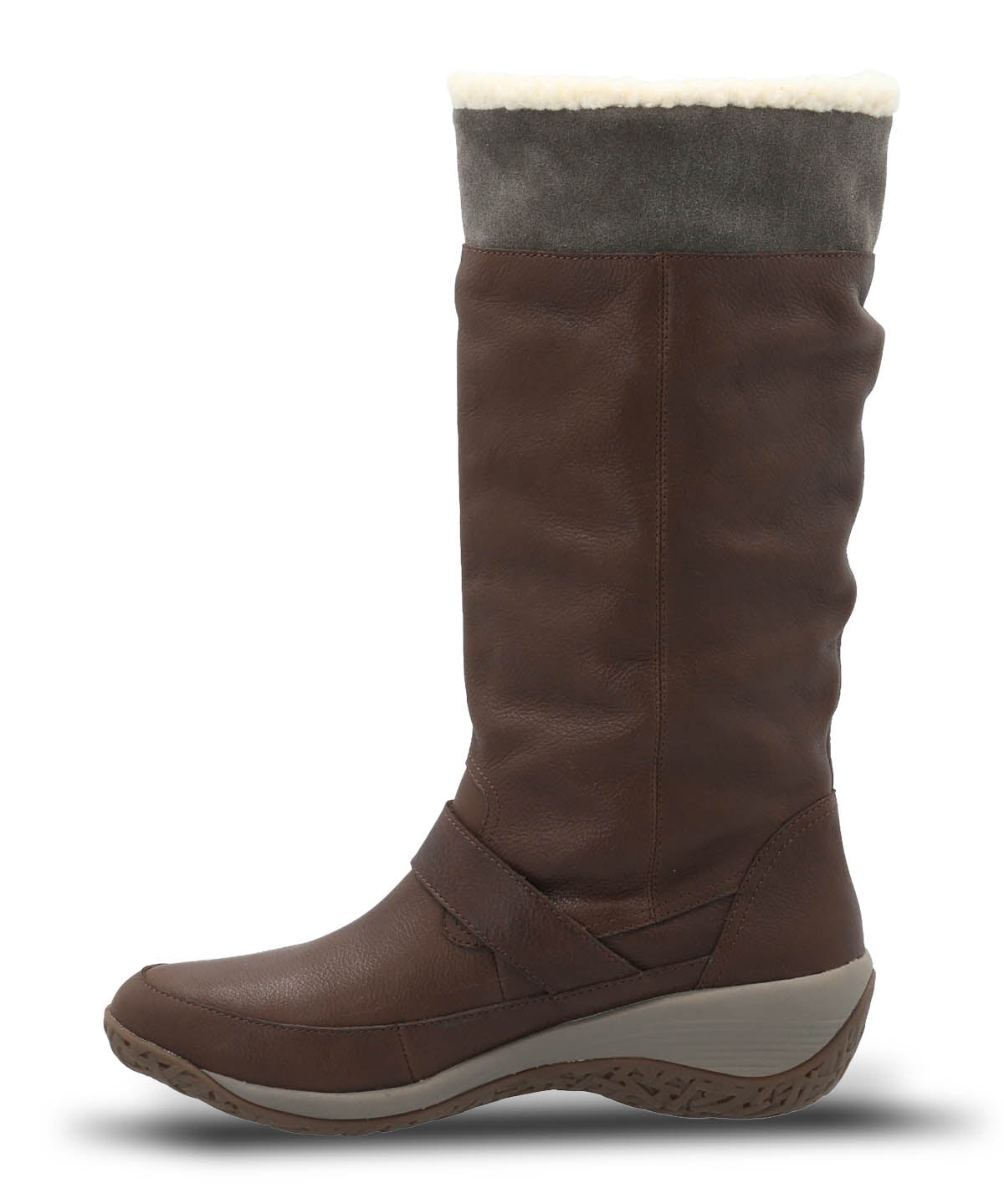 Bota Cuero Mujer Moma Café