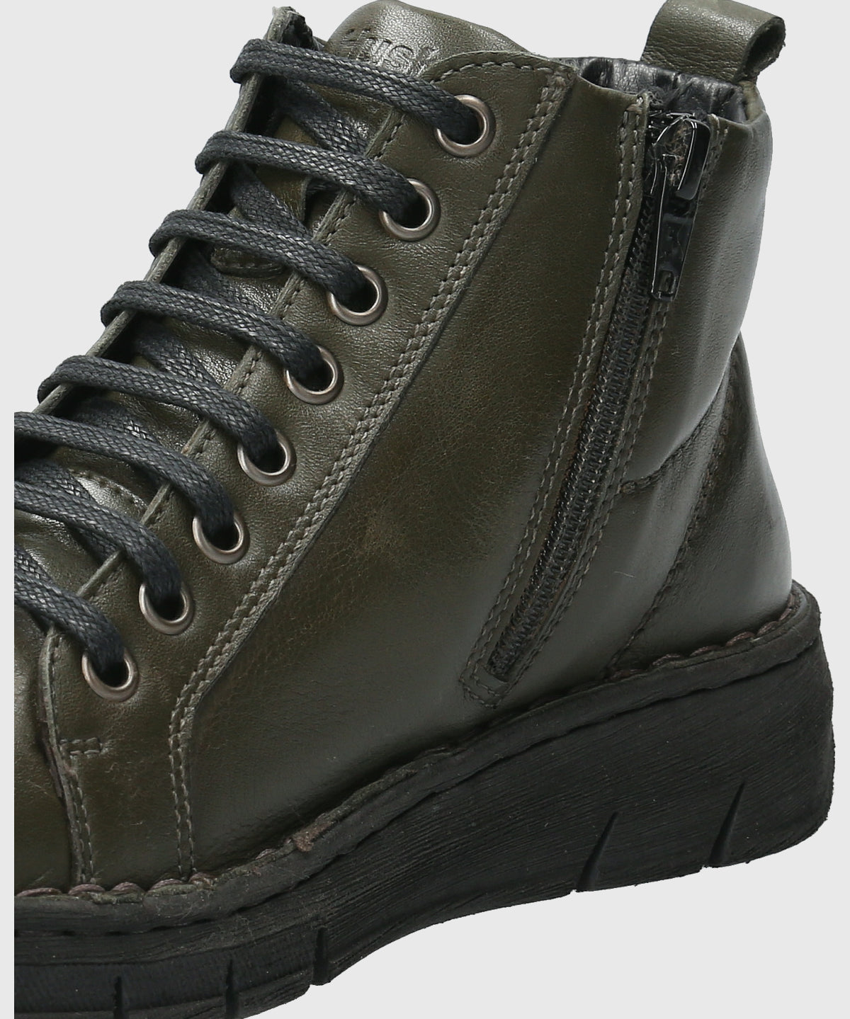 Botin Cuero Mujer Winnet Verde