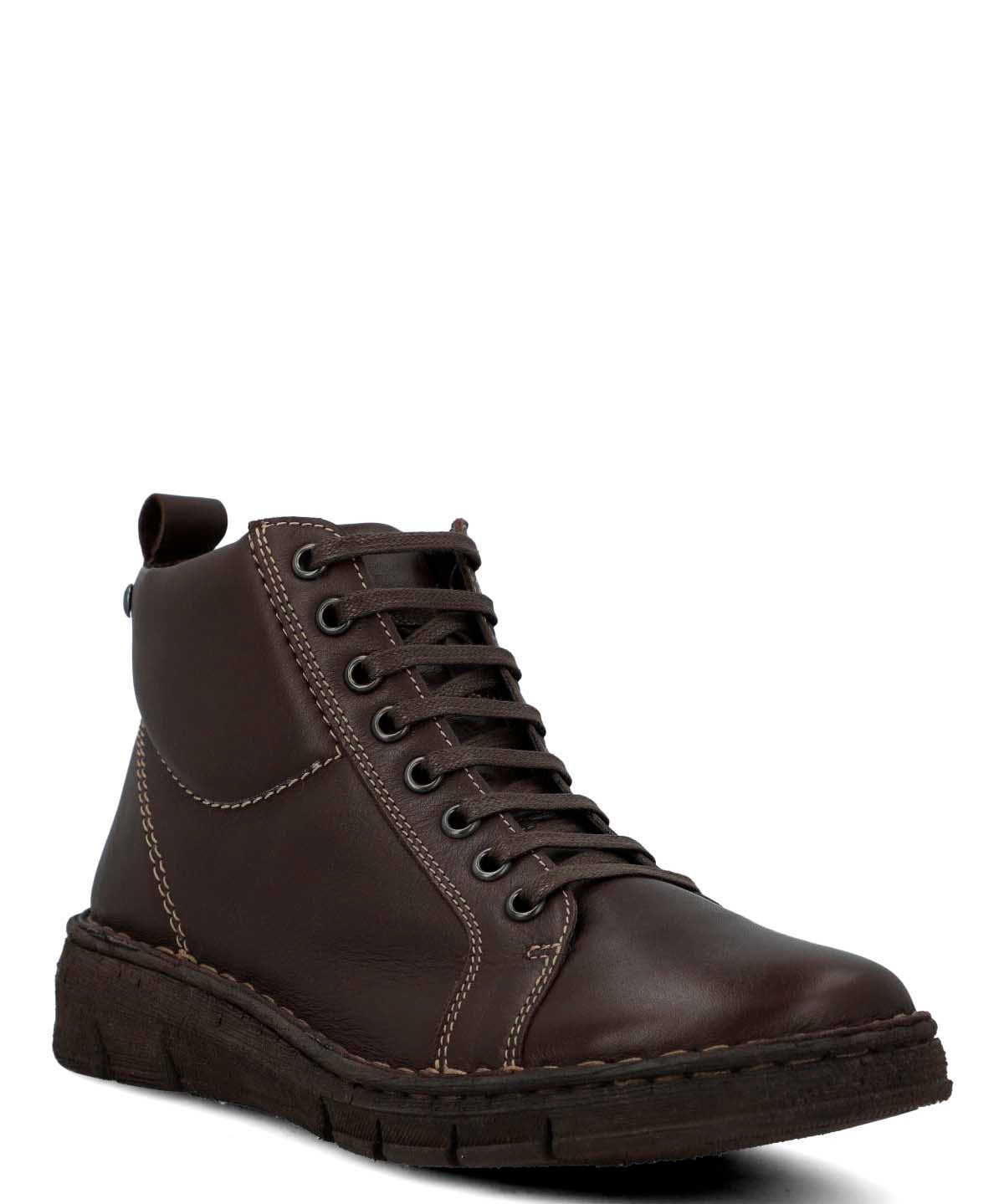 Botin Cuero Mujer Winnet Café Oscuro