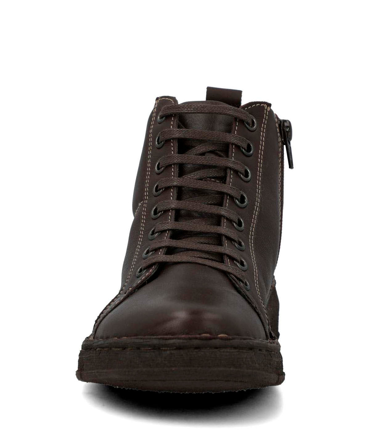 Botin Cuero Mujer Winnet Café Oscuro