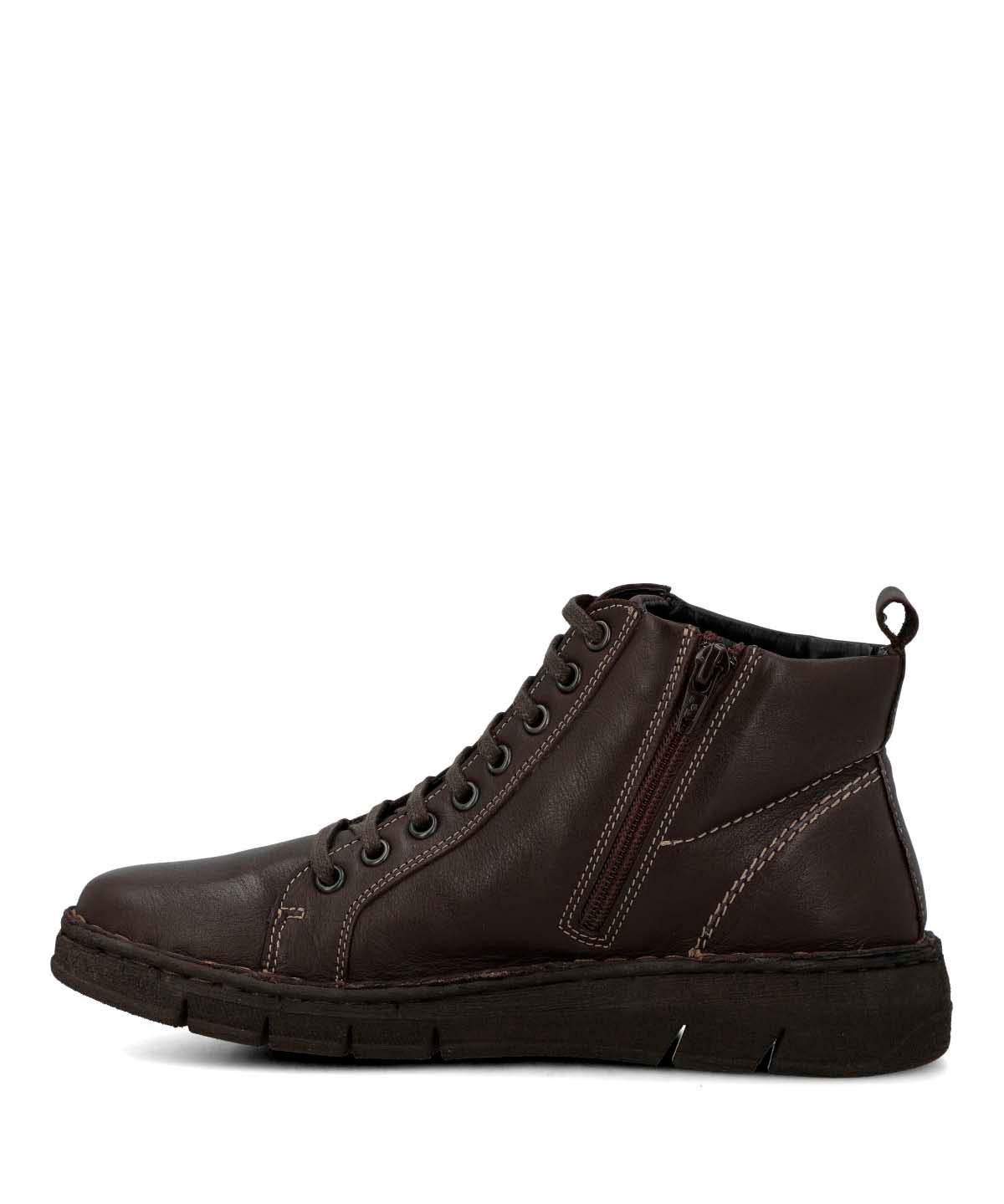 Botin Cuero Mujer Winnet Café Oscuro