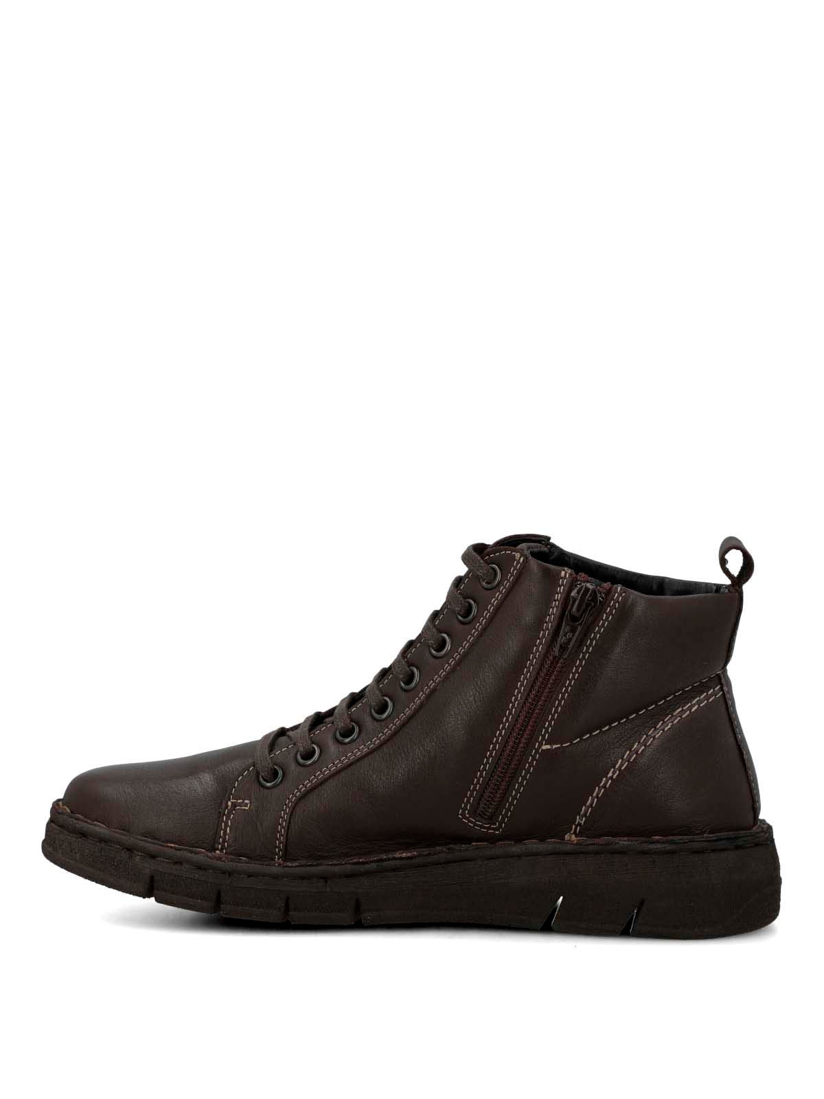 Botin Cuero Mujer Winnet Café Oscuro