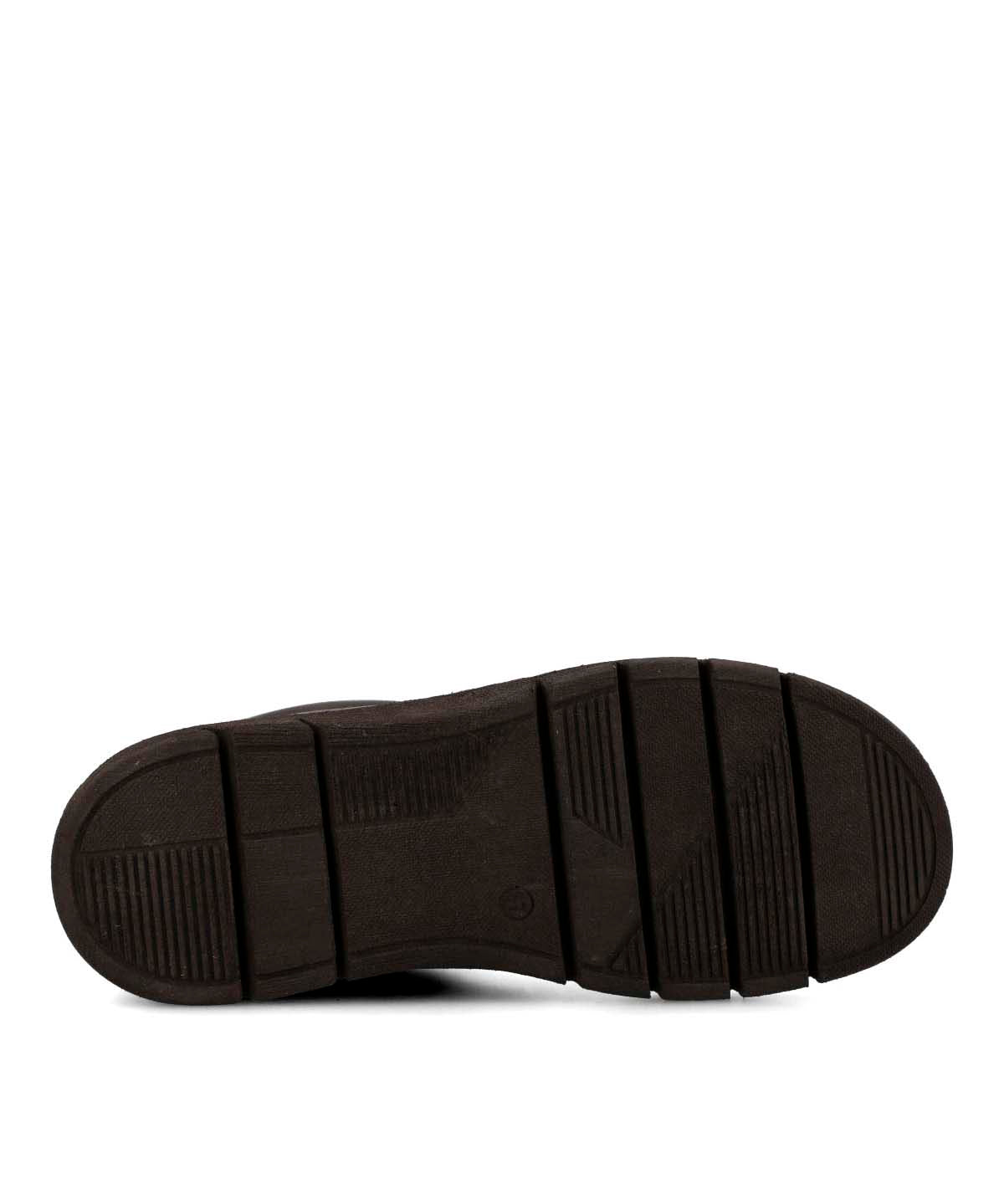 Botin Cuero Mujer Winnet Café Oscuro