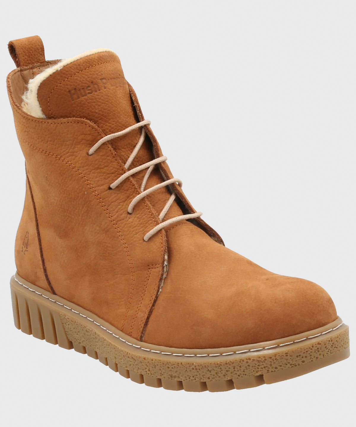 Botin Cuero Mujer Clere Café-Hush Puppies Chile
