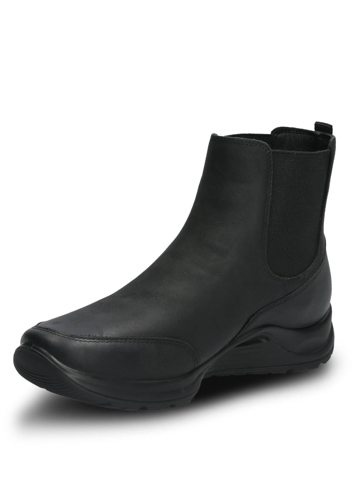 Botin Cuero Mujer Coley Negro