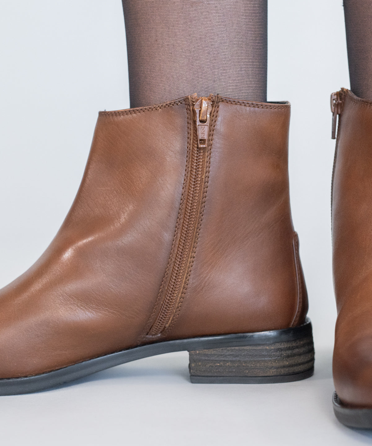 Botin Cuero Mujer Elder Café