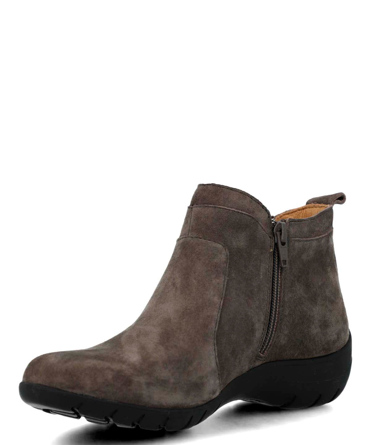 Botin Cuero Mujer Ever Gris