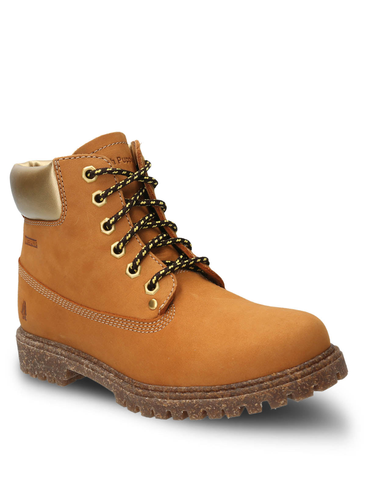 Botin Cuero Mujer Hatton Amarillo