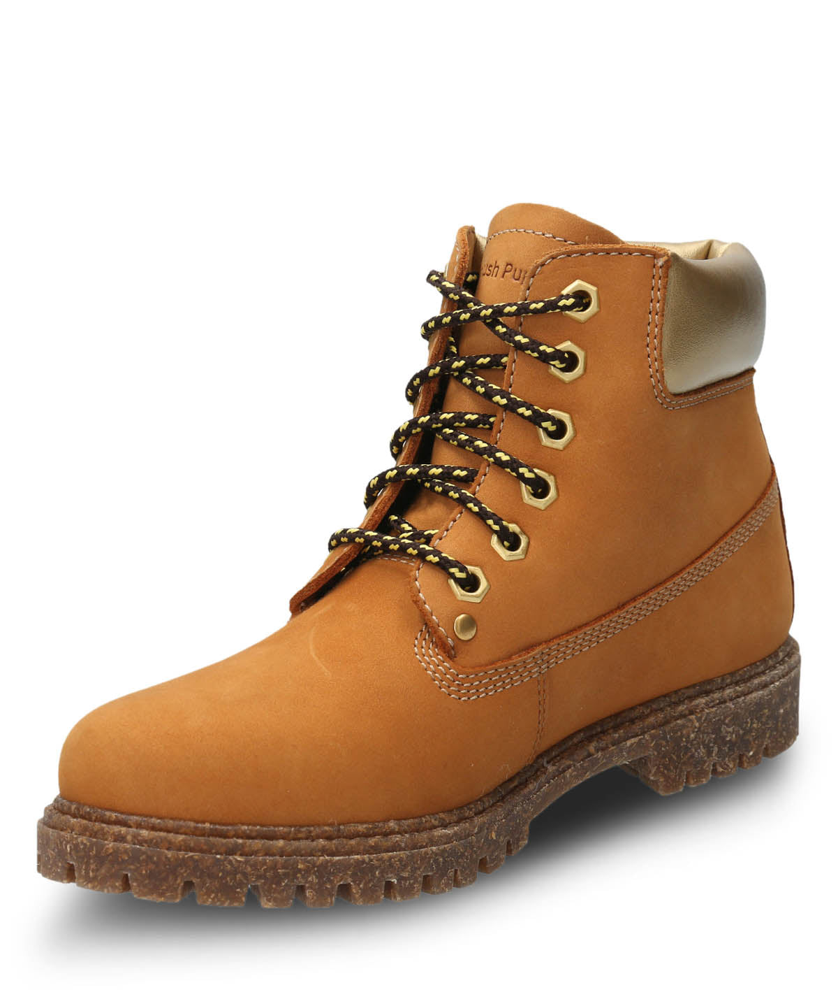 Botin Cuero Mujer Hatton Amarillo