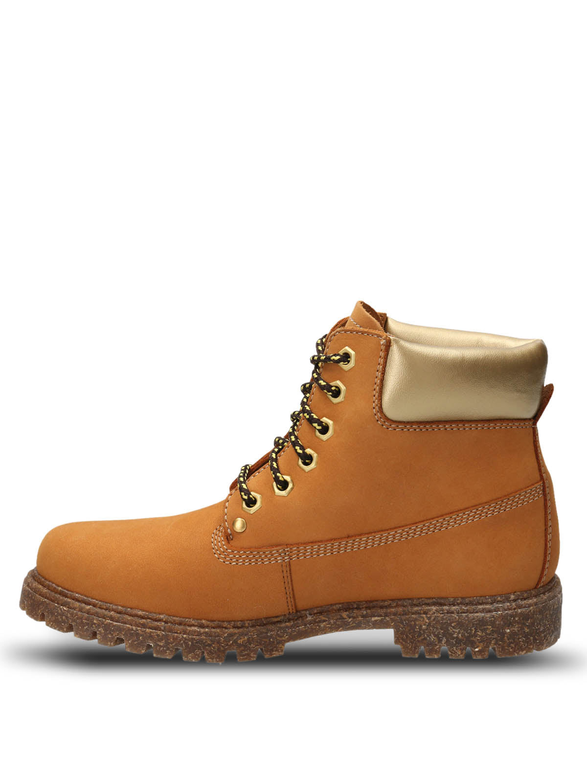 Botin Cuero Mujer Hatton Amarillo