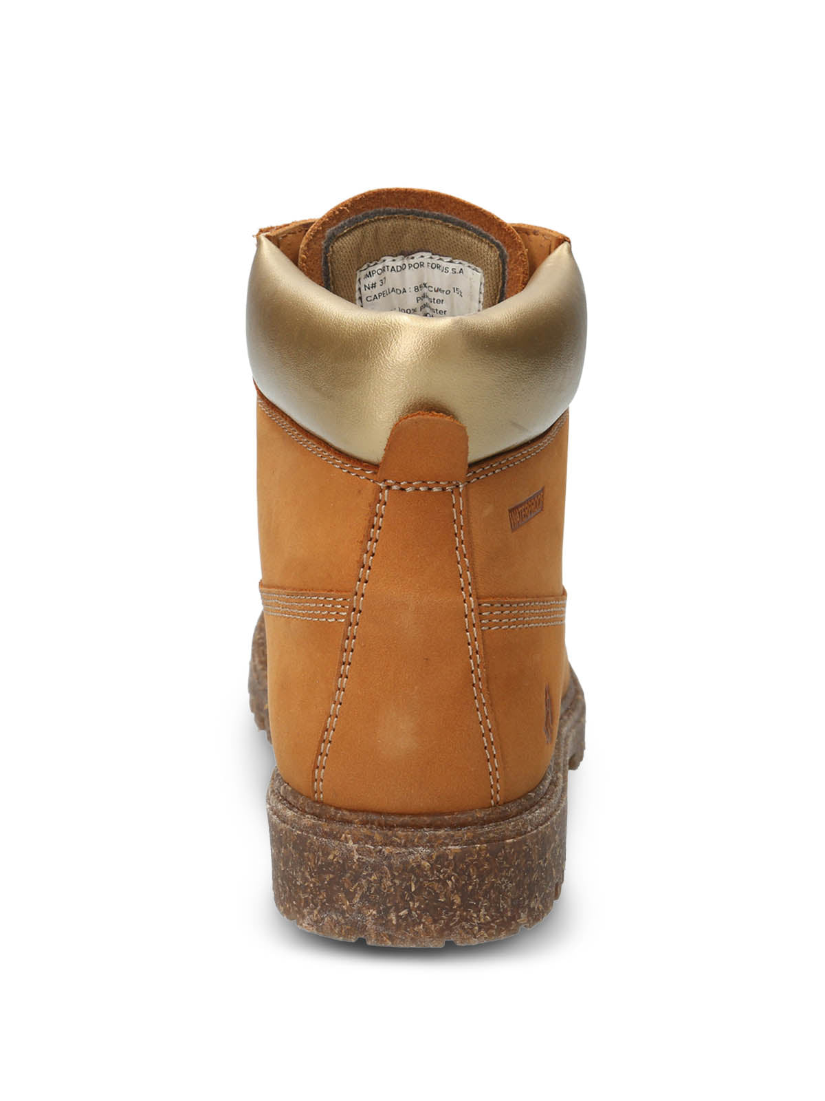 Botin Cuero Mujer Hatton Amarillo