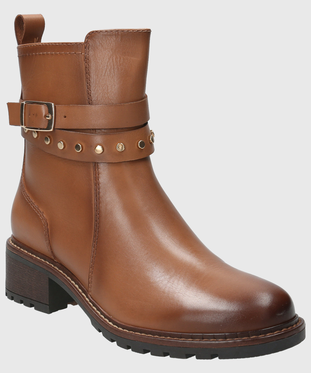 Botin Cuero Mujer Mitre Café