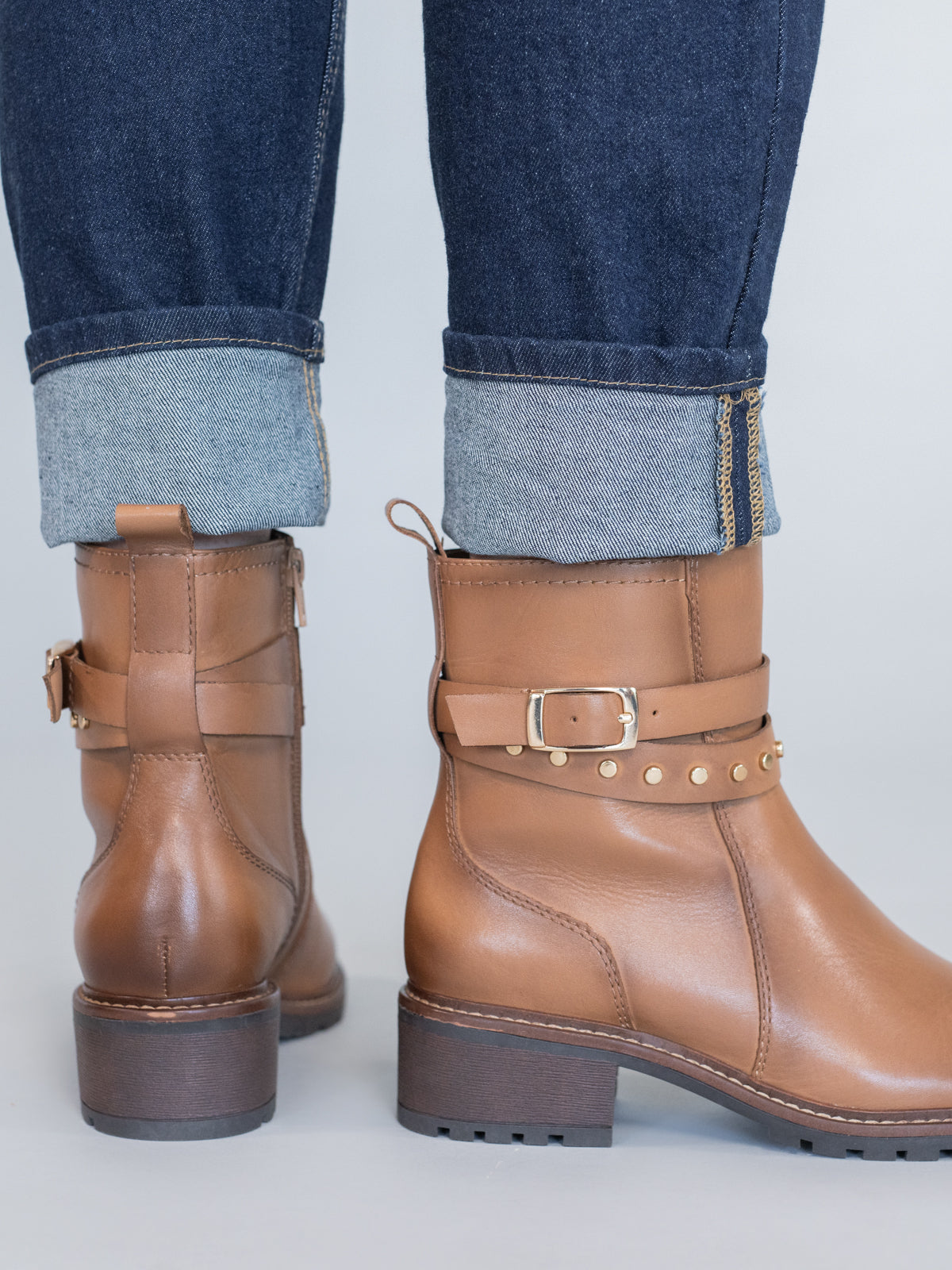 Botin Cuero Mujer Mitre Café