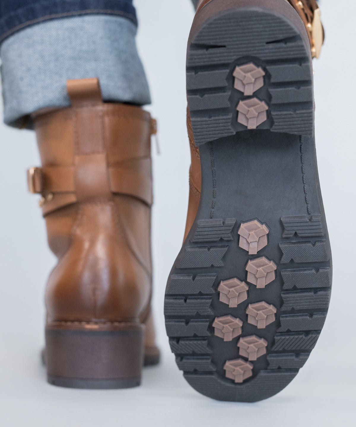 Botin Cuero Mujer Mitre Café