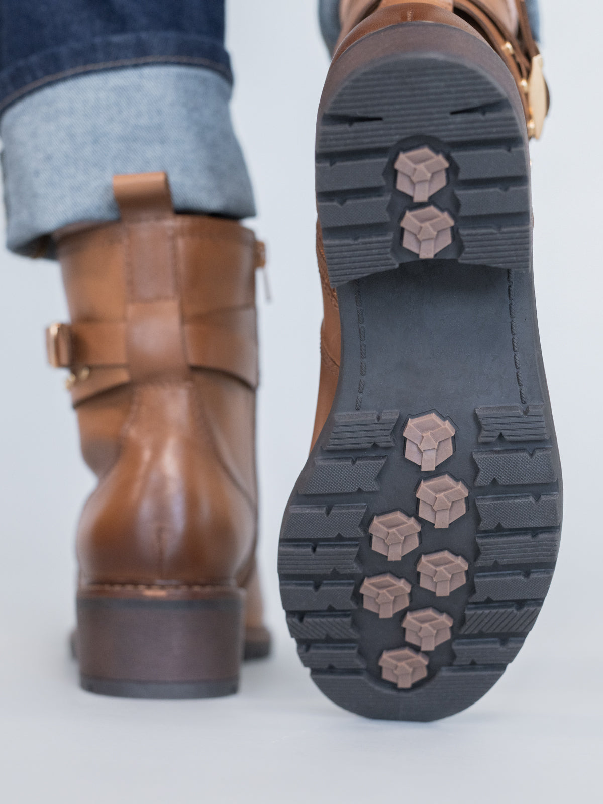 Botin Cuero Mujer Mitre Café