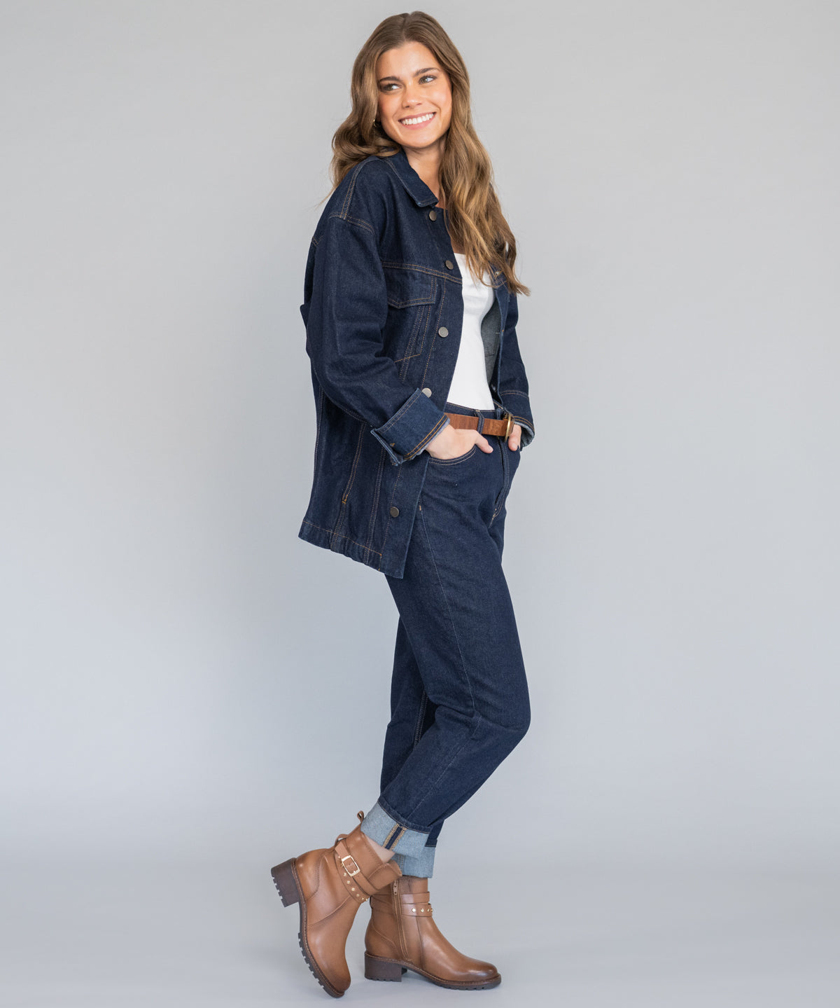 Botin Cuero Mujer Mitre Café