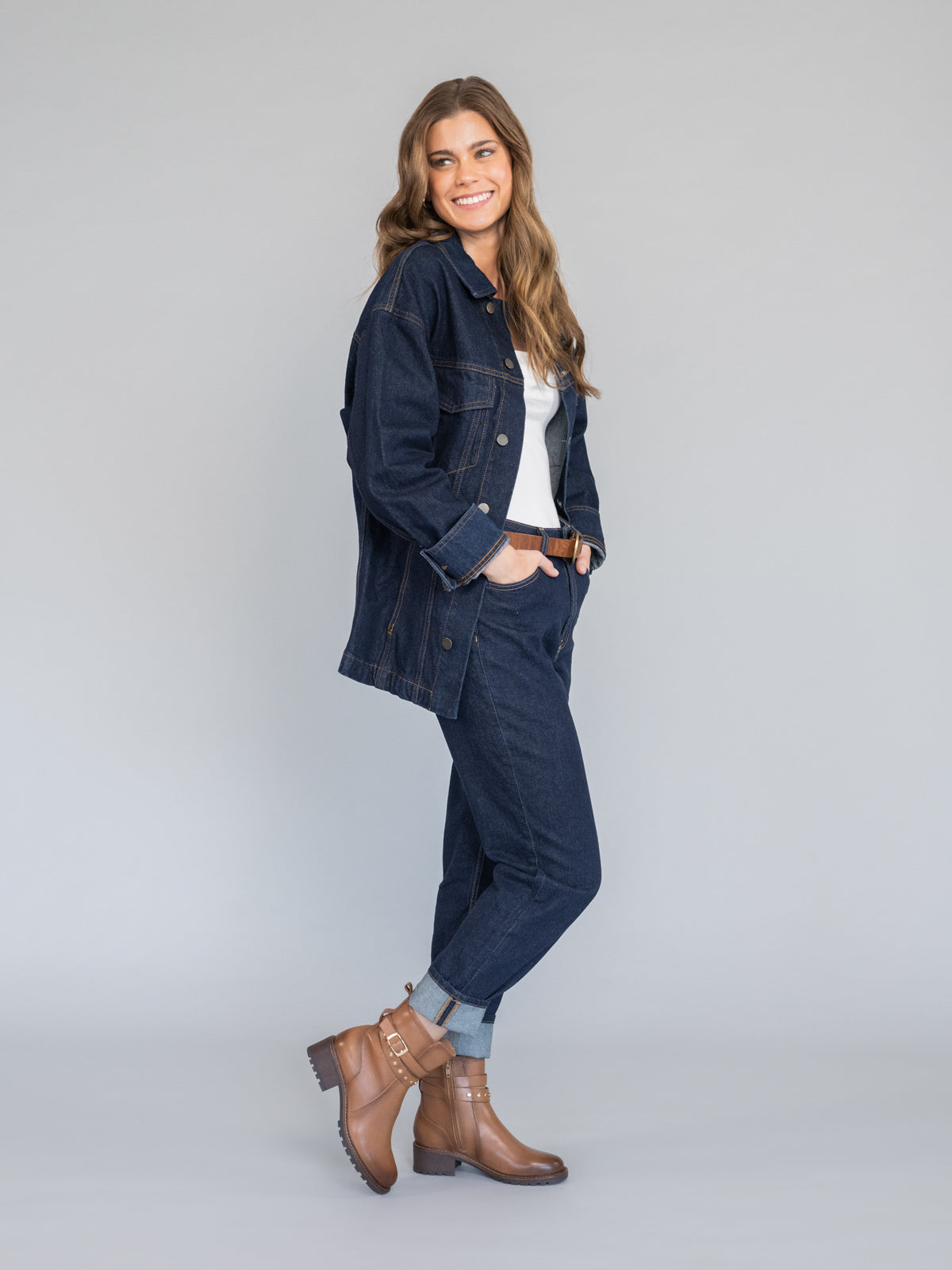 Botin Cuero Mujer Mitre Café