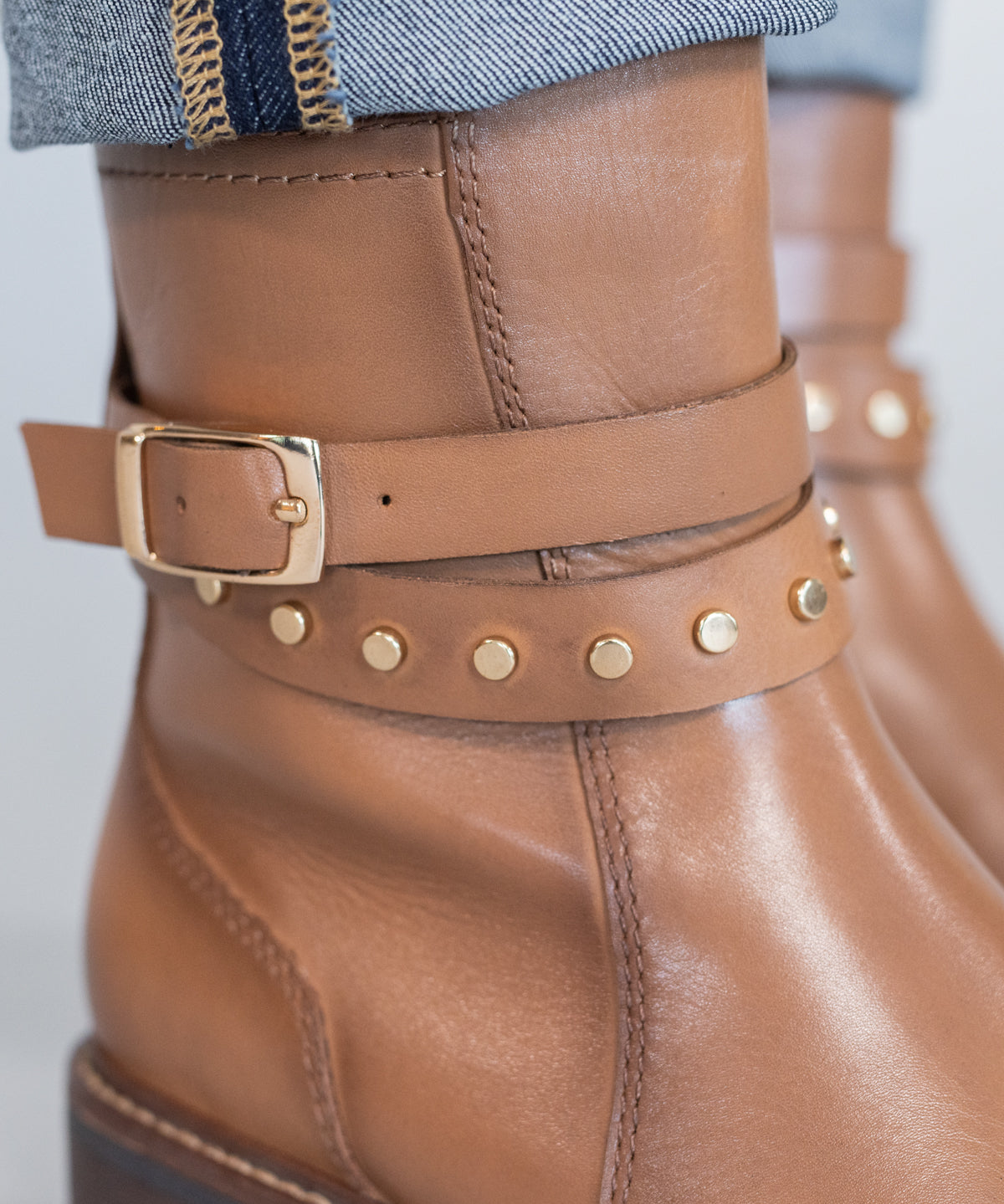 Botin Cuero Mujer Mitre Café
