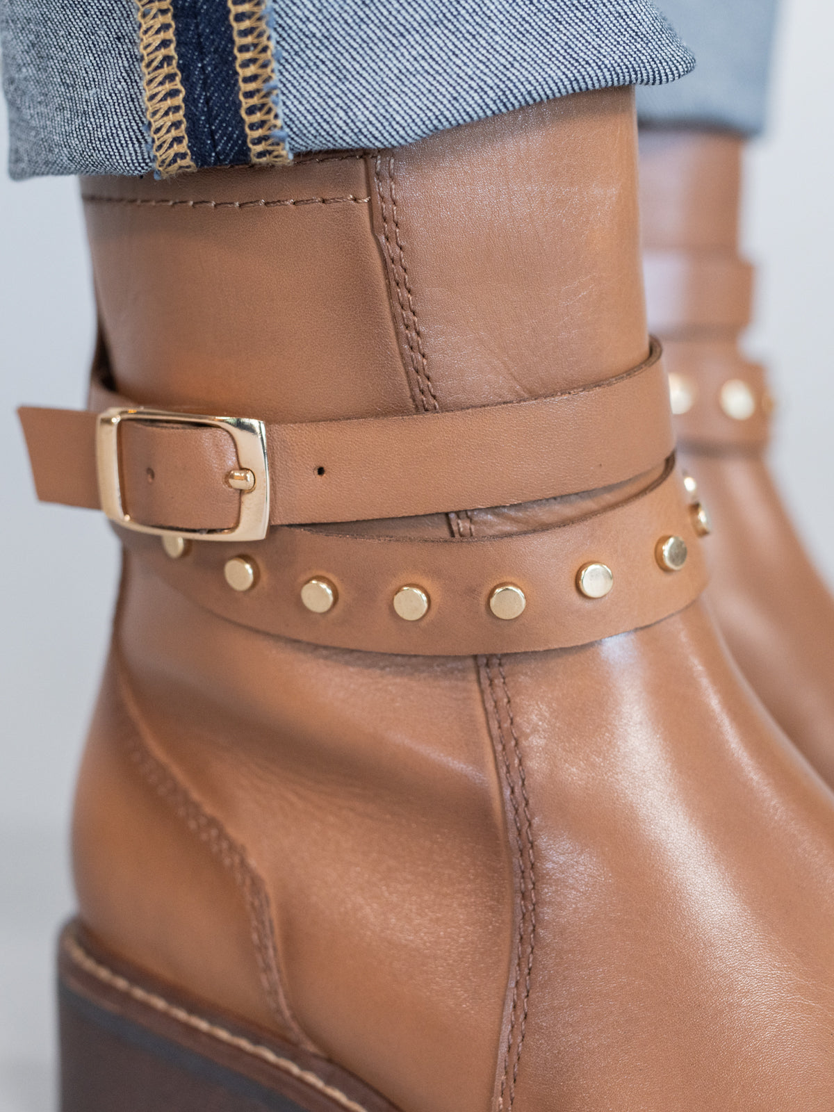 Botin Cuero Mujer Mitre Café
