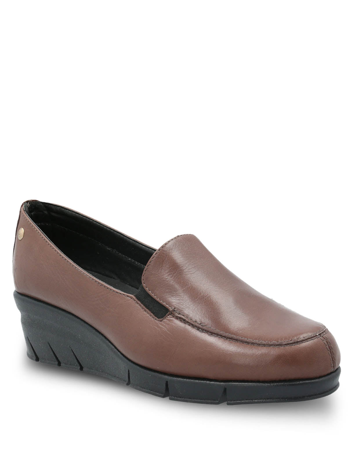 Zapato Cuero Mujer Huge Grant Too Café | Hush Puppies