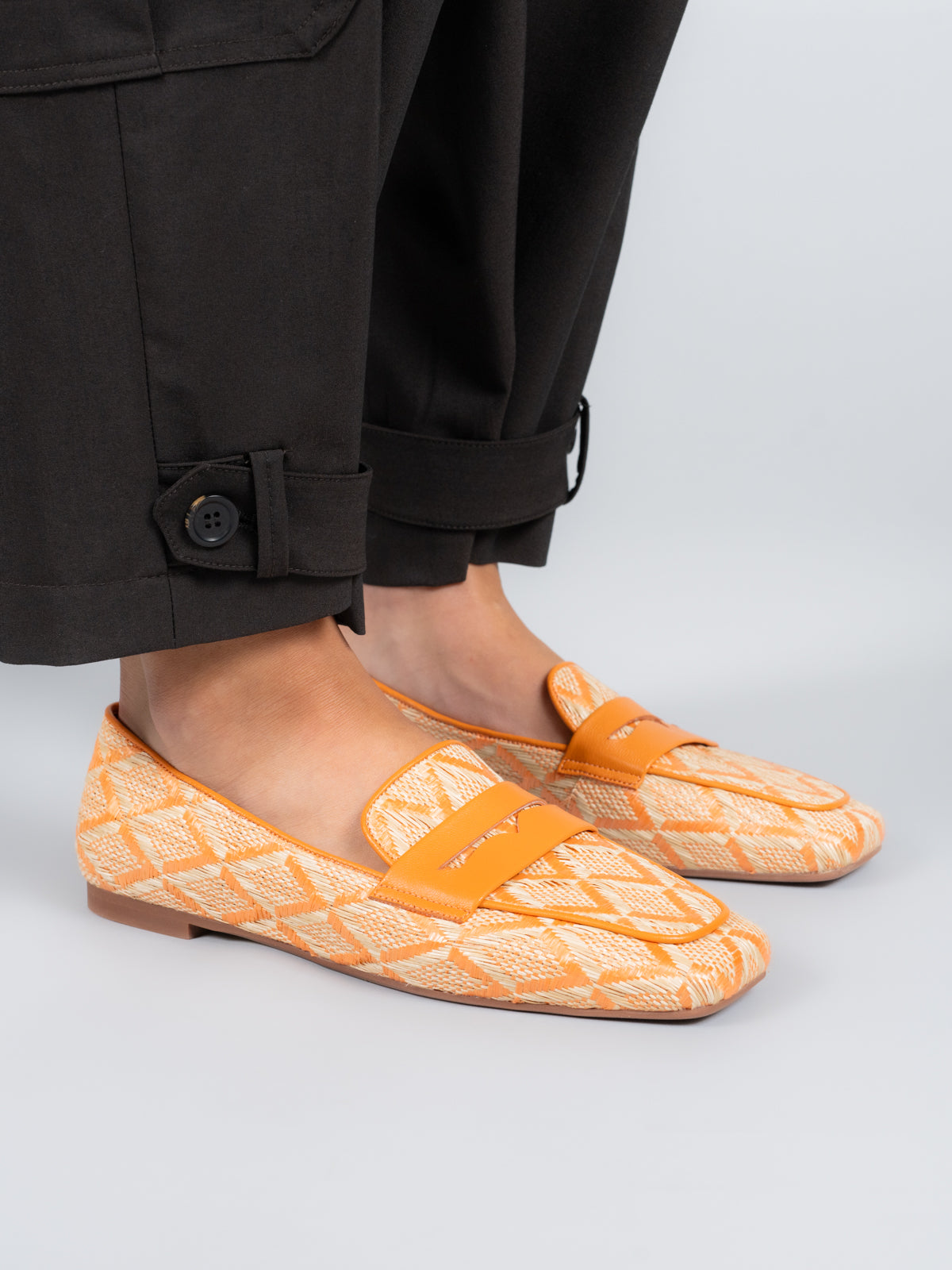 Mocasin  Mujer Bellano Naranja