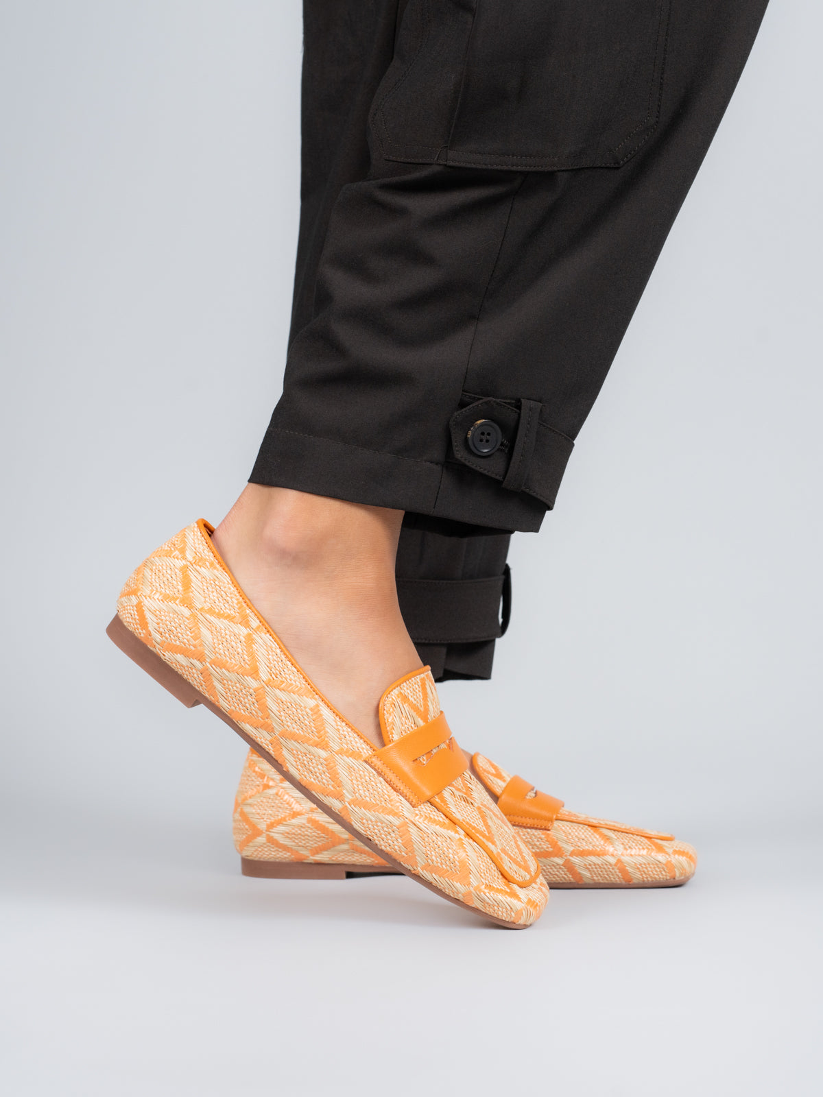 Mocasin  Mujer Bellano Naranja