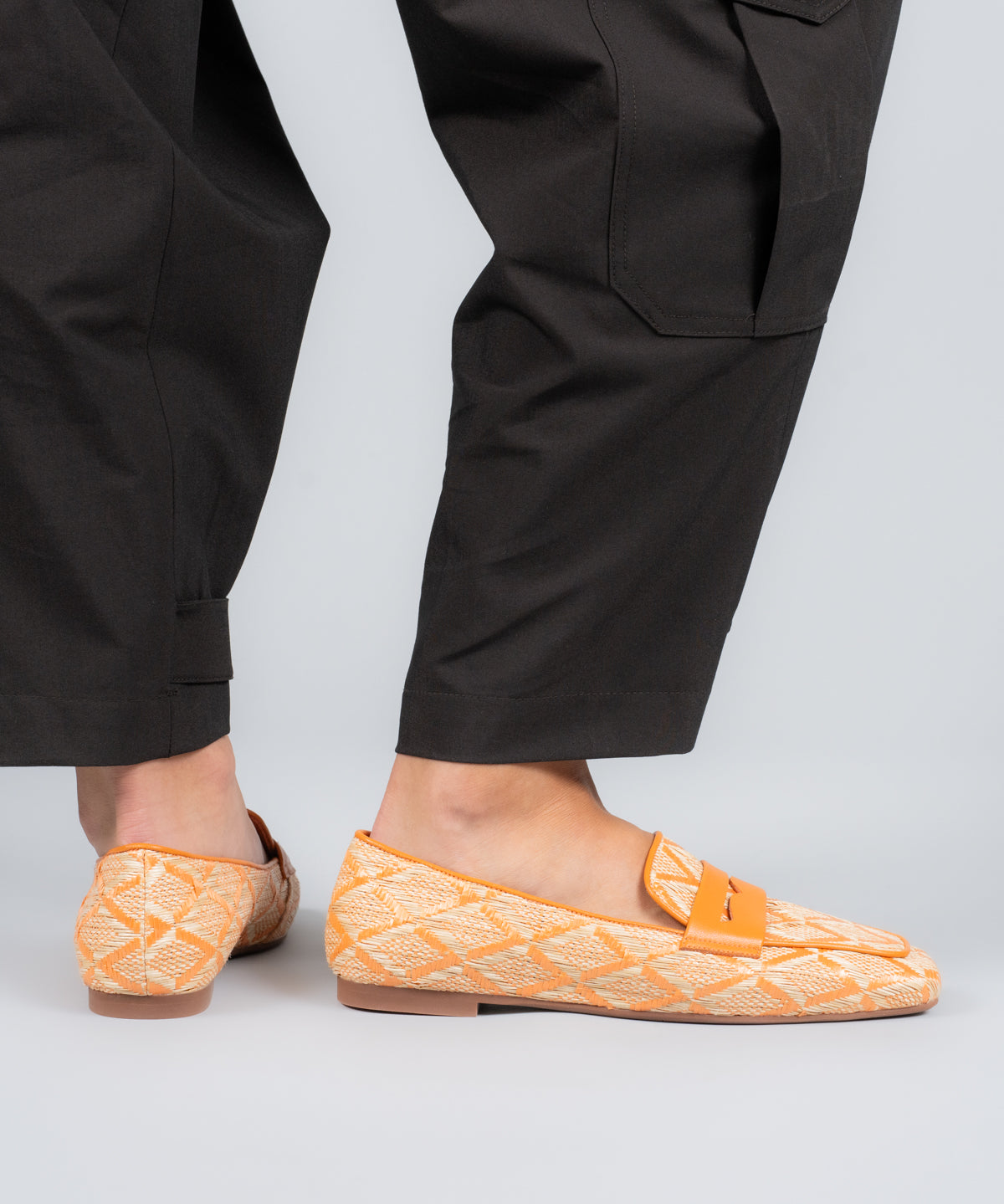 Mocasin  Mujer Bellano Naranja