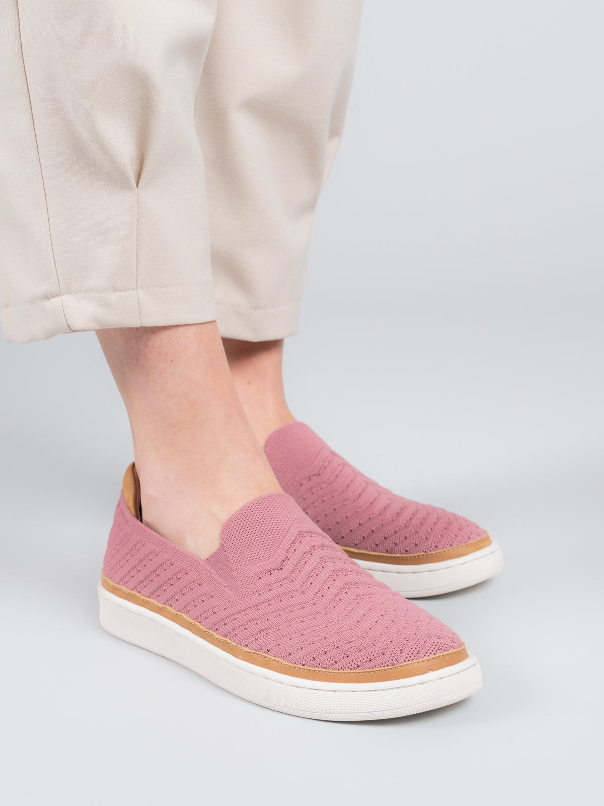 Zapatilla Knit Mujer Trento Rosado