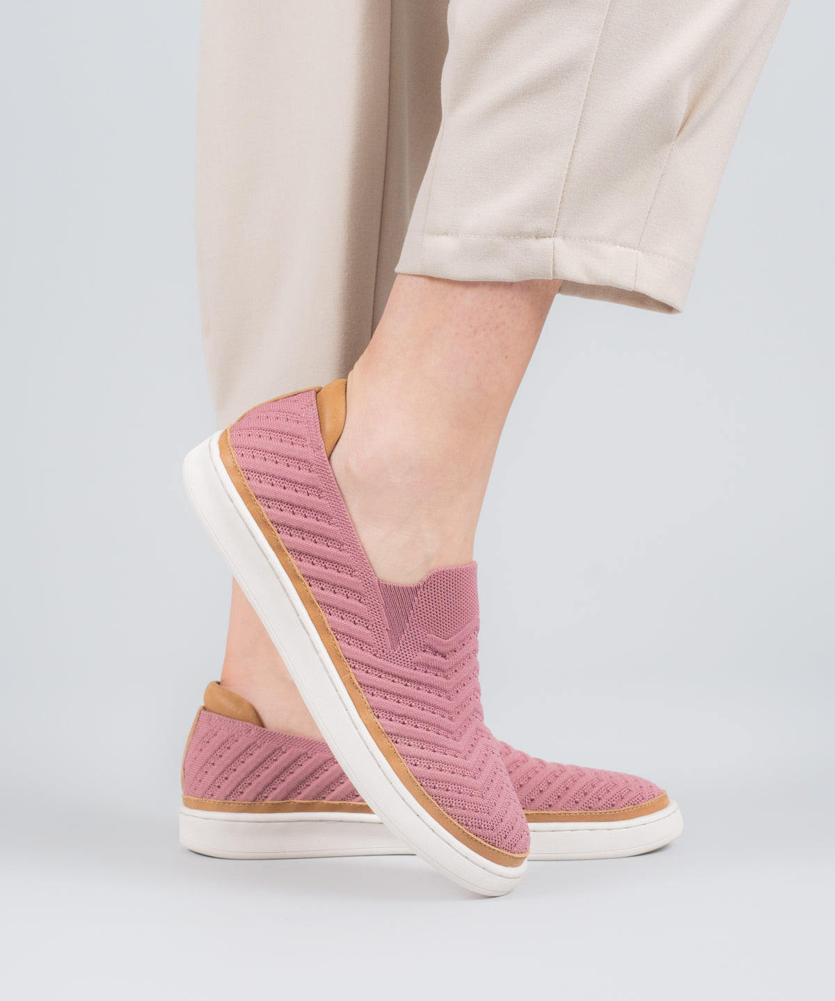 Zapatilla Knit Mujer Trento Rosado