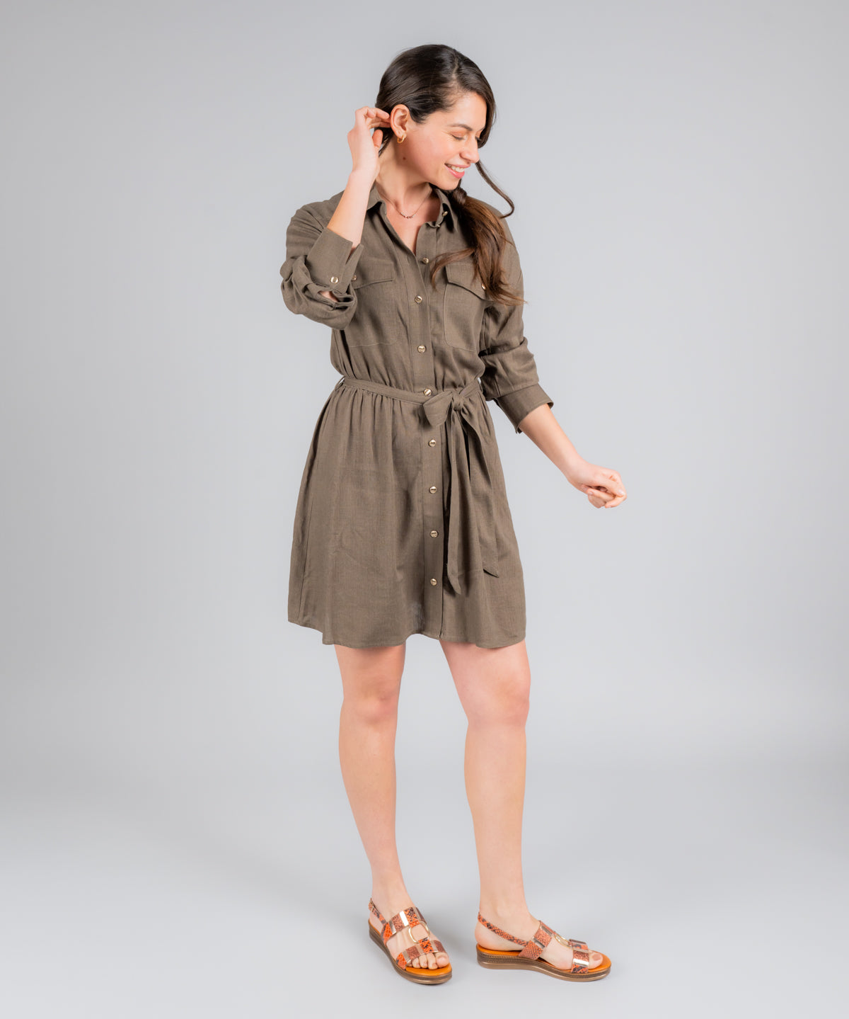 Sandalia Mujer Aurora Naranja