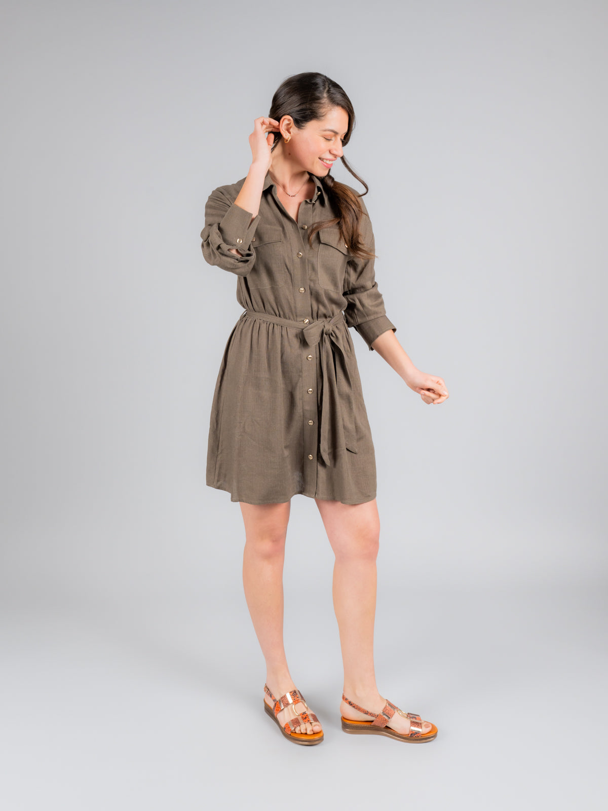 Sandalia Mujer Aurora Naranja