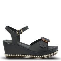 Sandalia Mujer Fiametta Negro | Hush Puppies