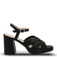 Sandalia Vestir Mujer Cuero Berfolte Negra Hush Puppies | Hush Puppies
