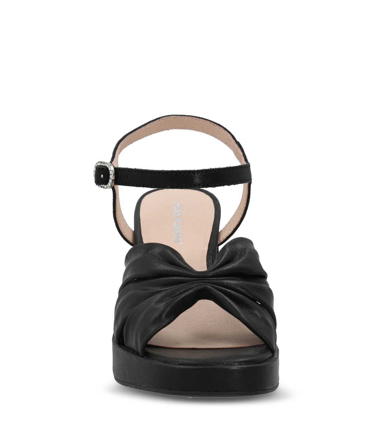 Sandalia Vestir Mujer Cuero Berfolte Negra Hush Puppies | Hush Puppies