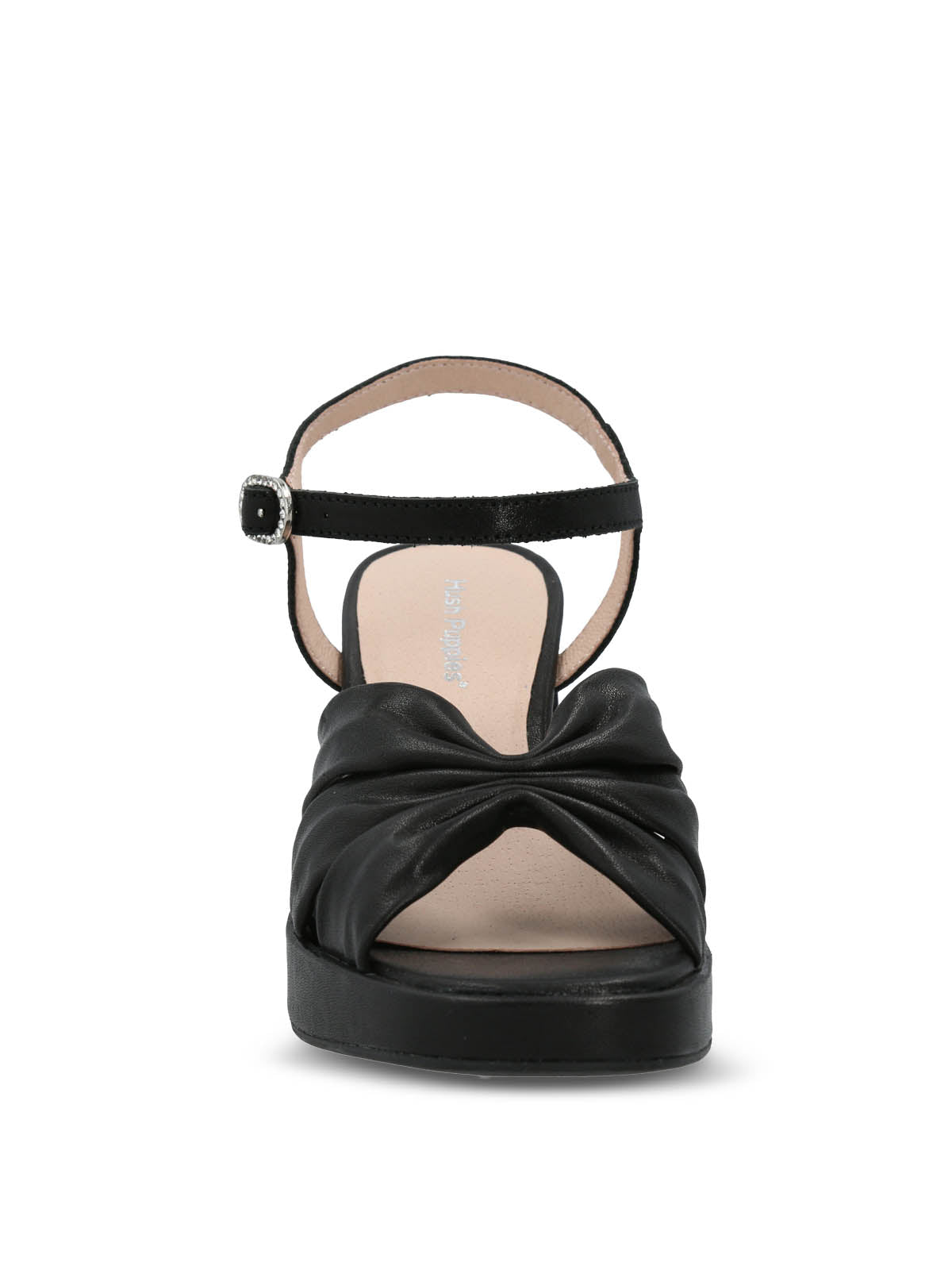 Sandalia Vestir Mujer Cuero Berfolte Negra Hush Puppies | Hush Puppies