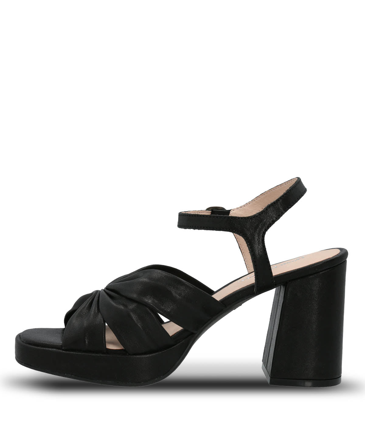 Sandalia Vestir Mujer Cuero Berfolte Negra Hush Puppies | Hush Puppies