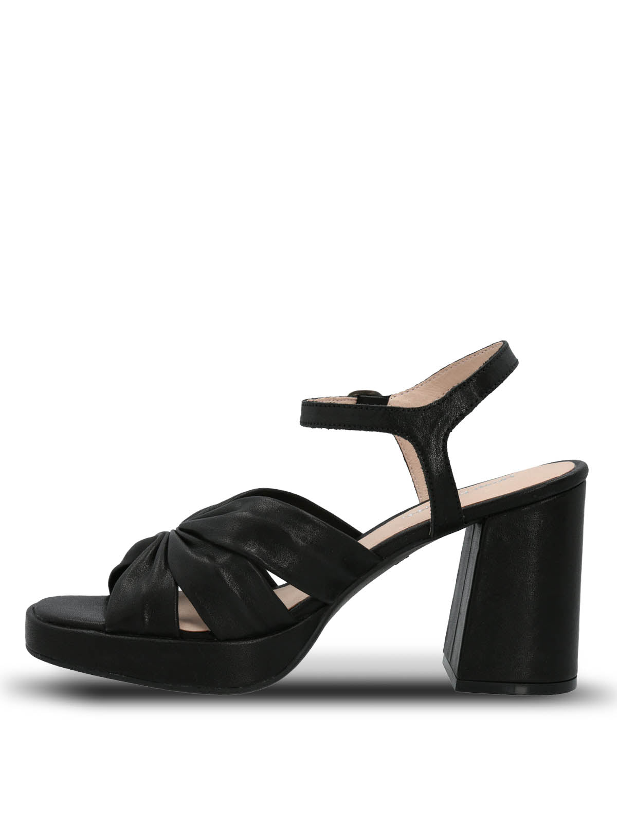 Sandalia Vestir Mujer Cuero Berfolte Negra Hush Puppies | Hush Puppies