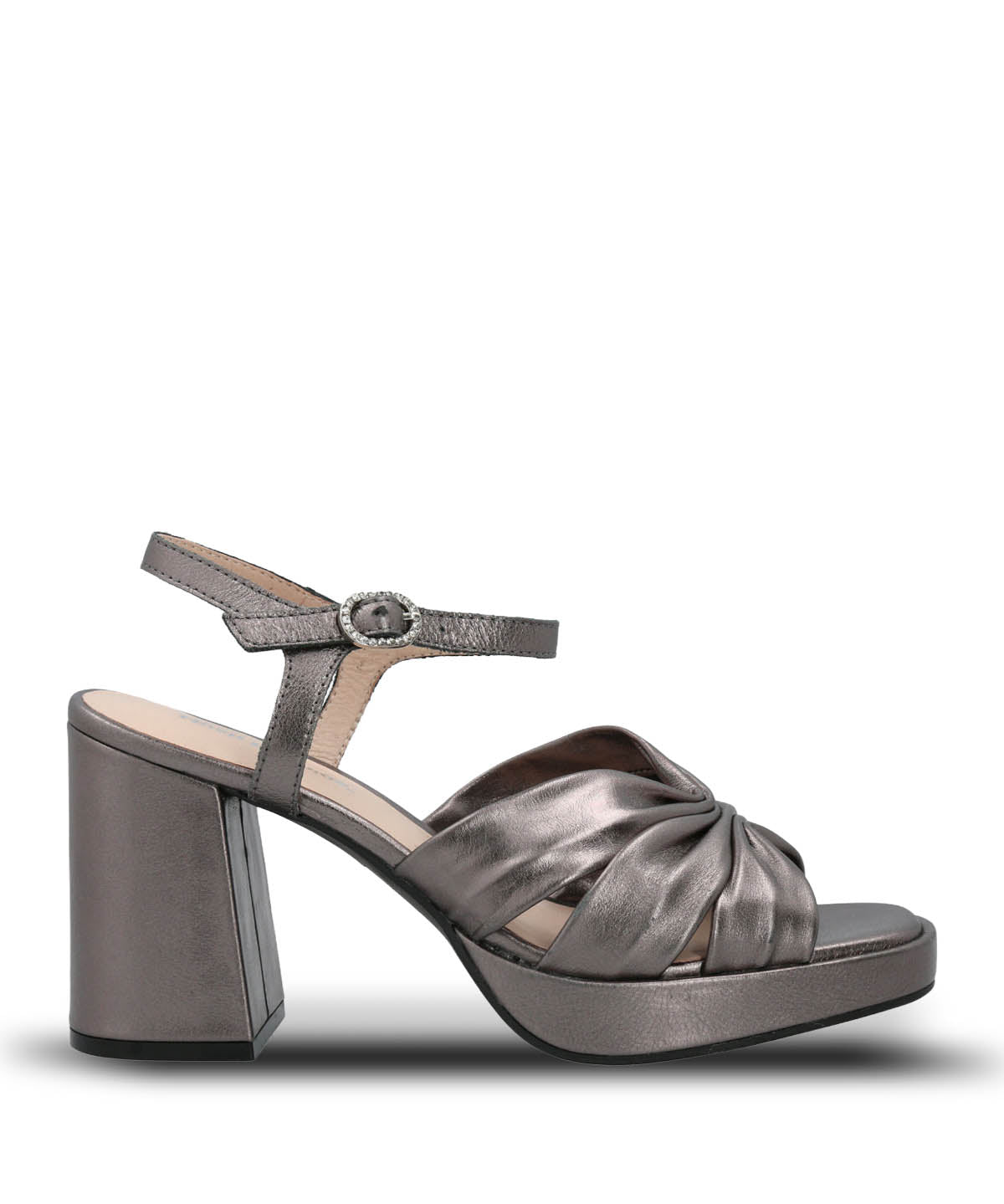Sandalia Vestir Mujer Cuero Berfolte Metalizada Hush Puppies | Hush Puppies
