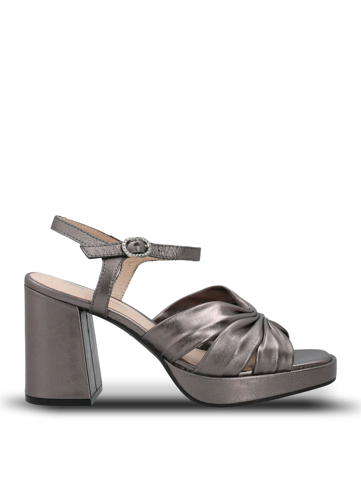 Sandalia Vestir Mujer Cuero Berfolte Metalizada Hush Puppies | Hush Puppies