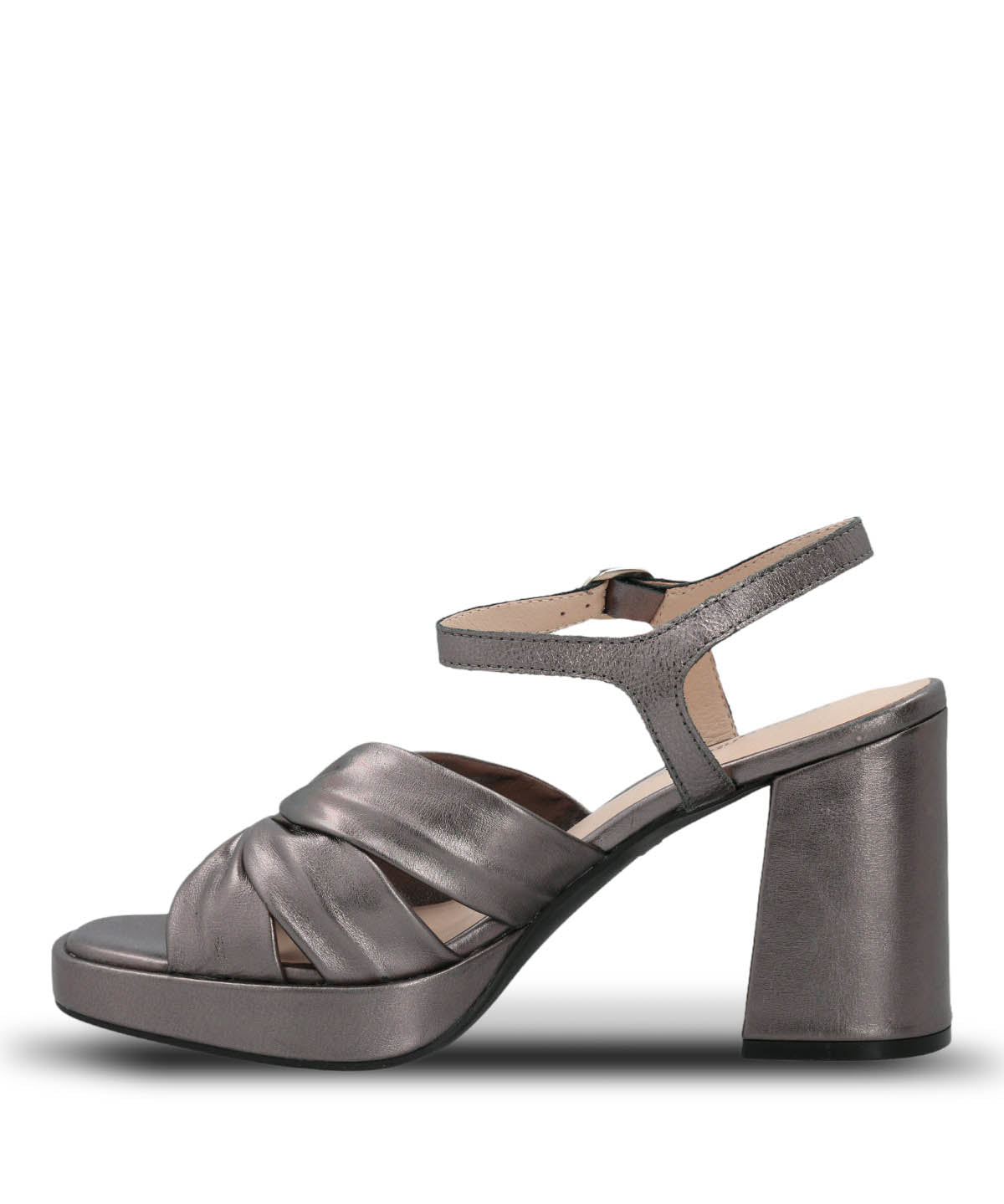 Sandalia Vestir Mujer Cuero Berfolte Metalizada Hush Puppies | Hush Puppies