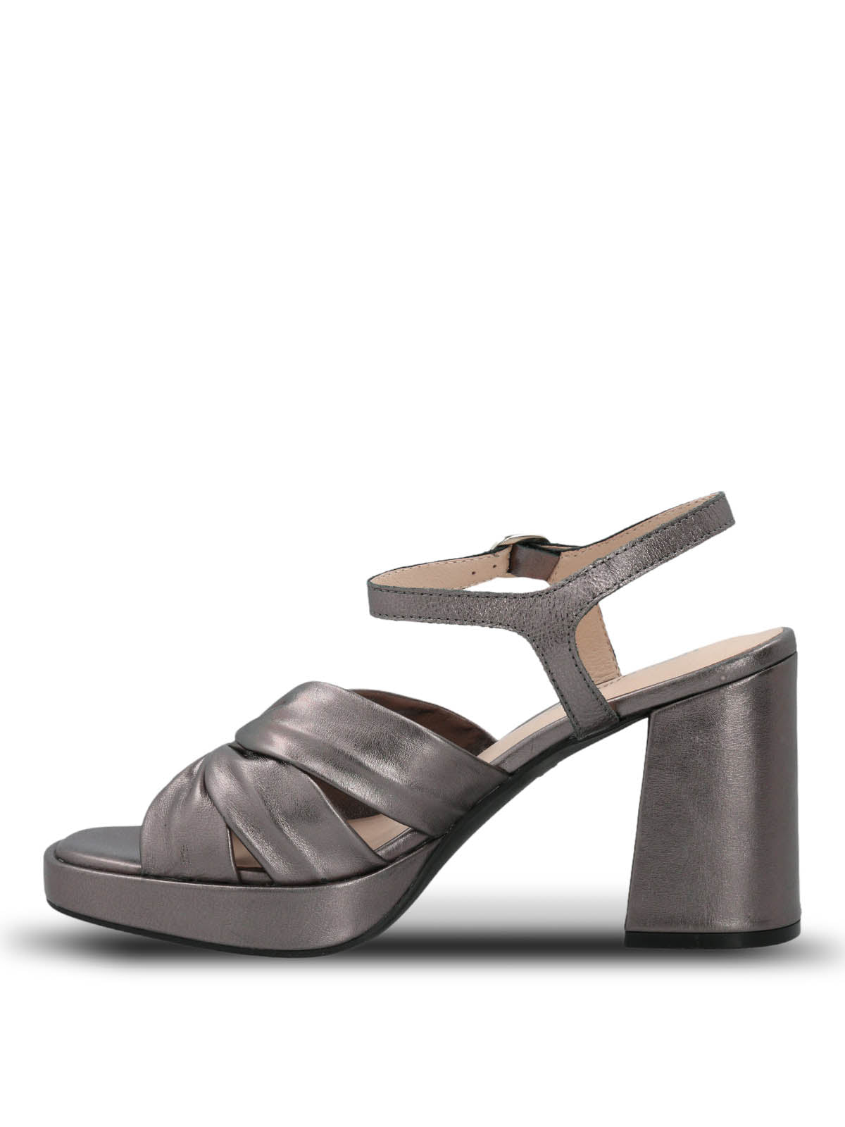 Sandalia Vestir Mujer Cuero Berfolte Metalizada Hush Puppies | Hush Puppies